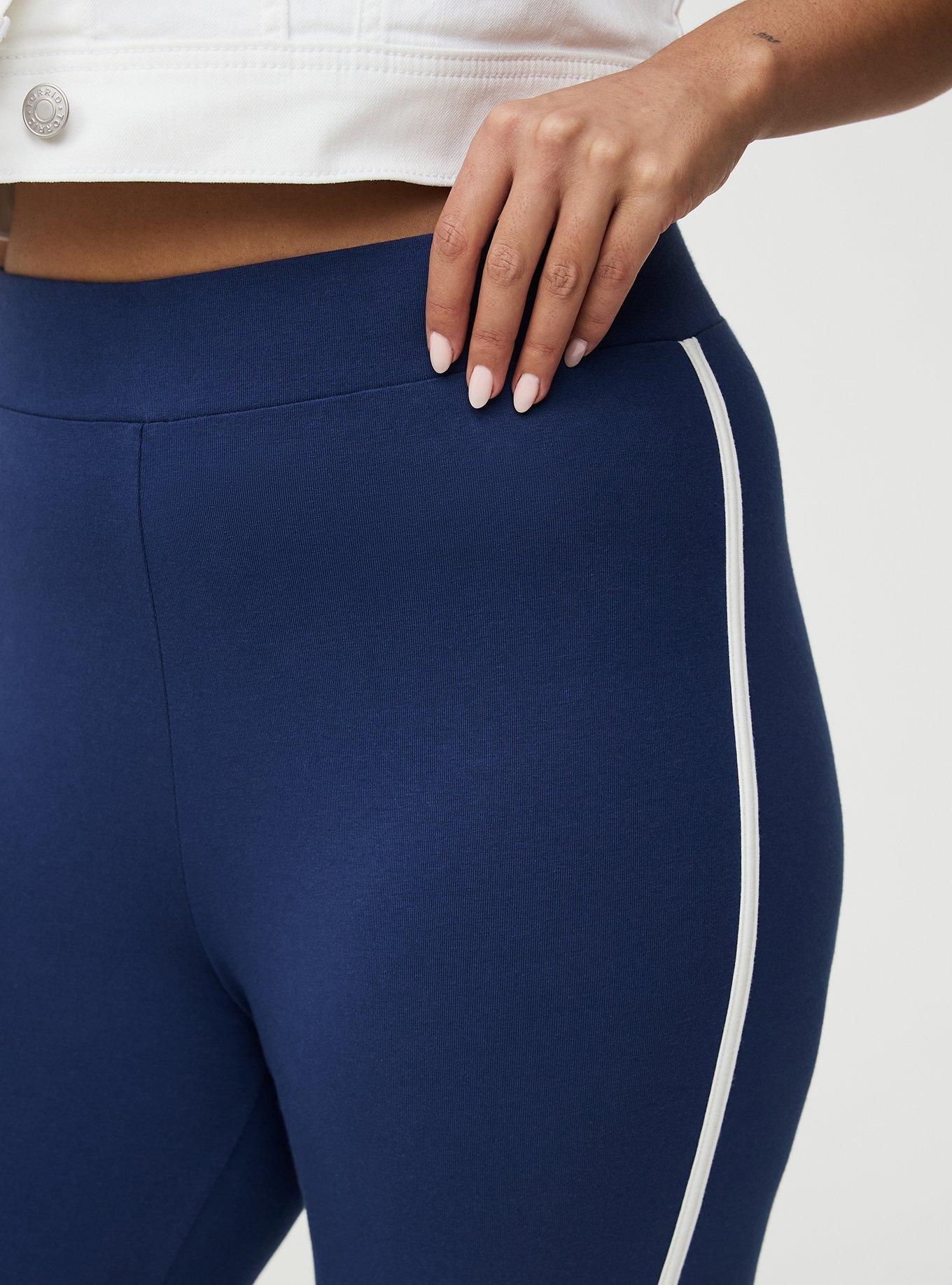 Capri Side Stripe Legging, MEDIEVAL BLUE, alternate