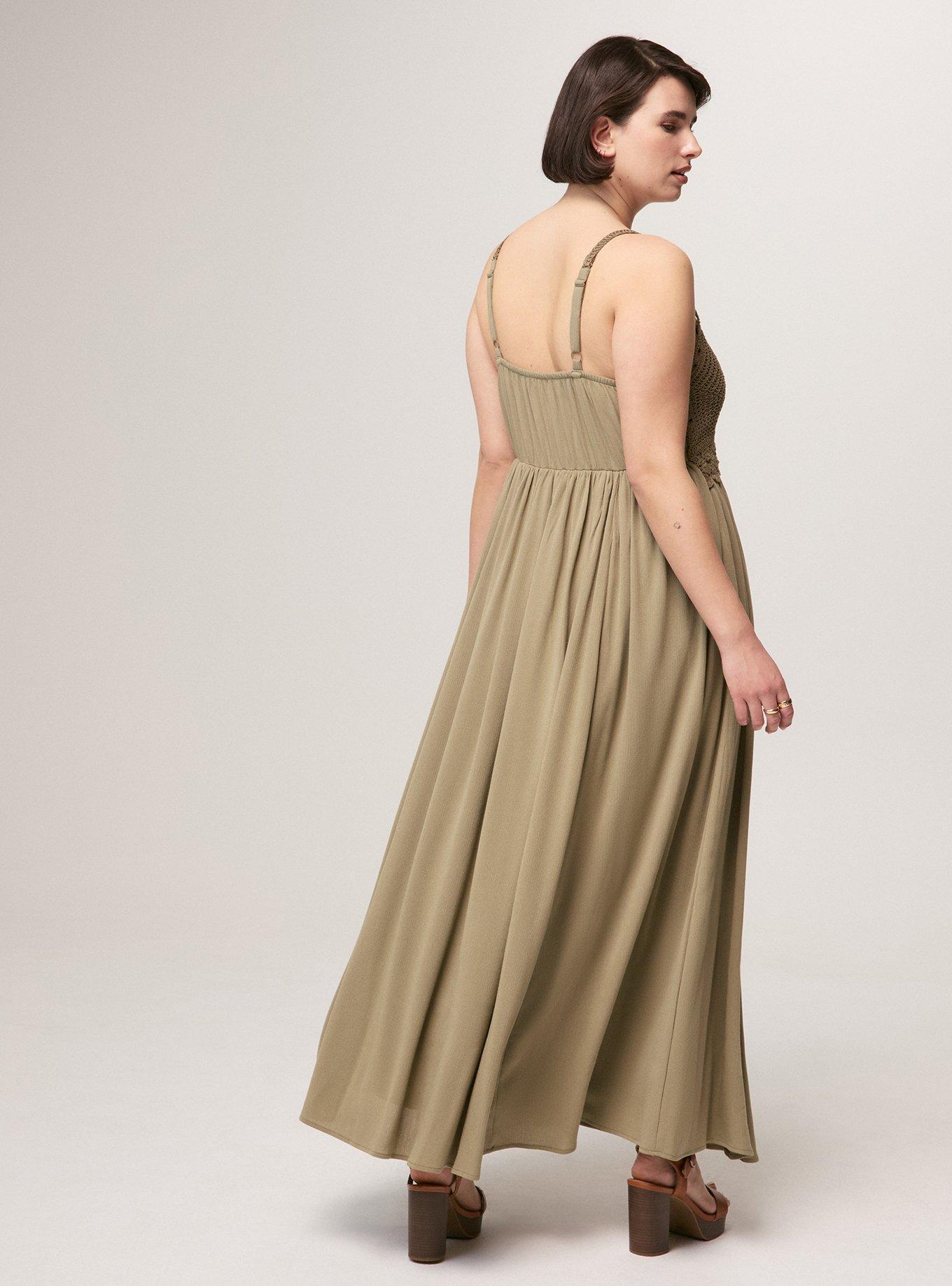 Festi Crochet Bodice Maxi Dress, MERMAID, alternate