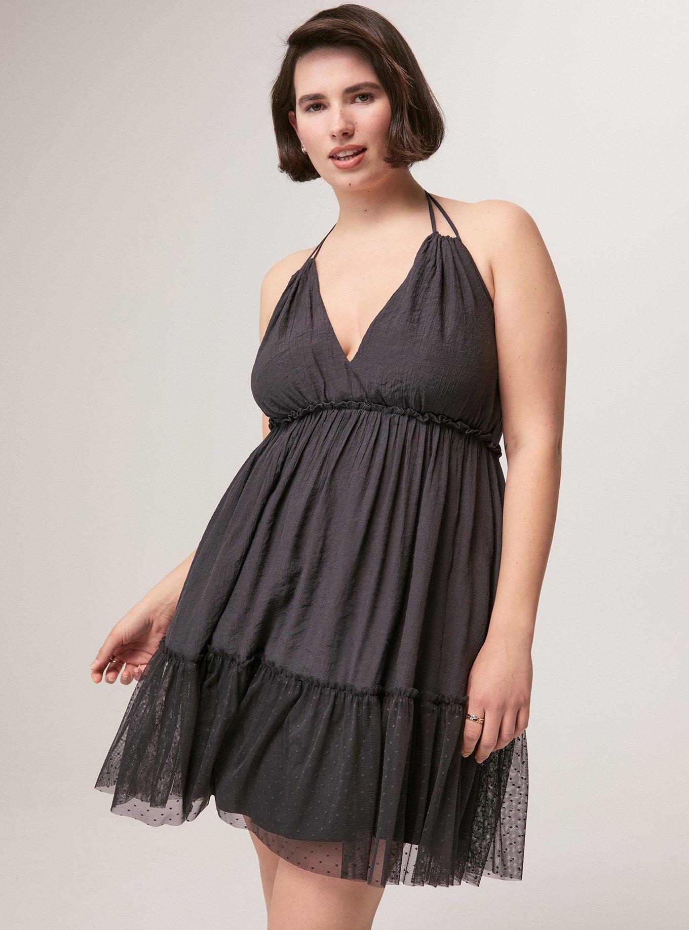 Festi Tiered Mini Dress, PHANTOM, alternate