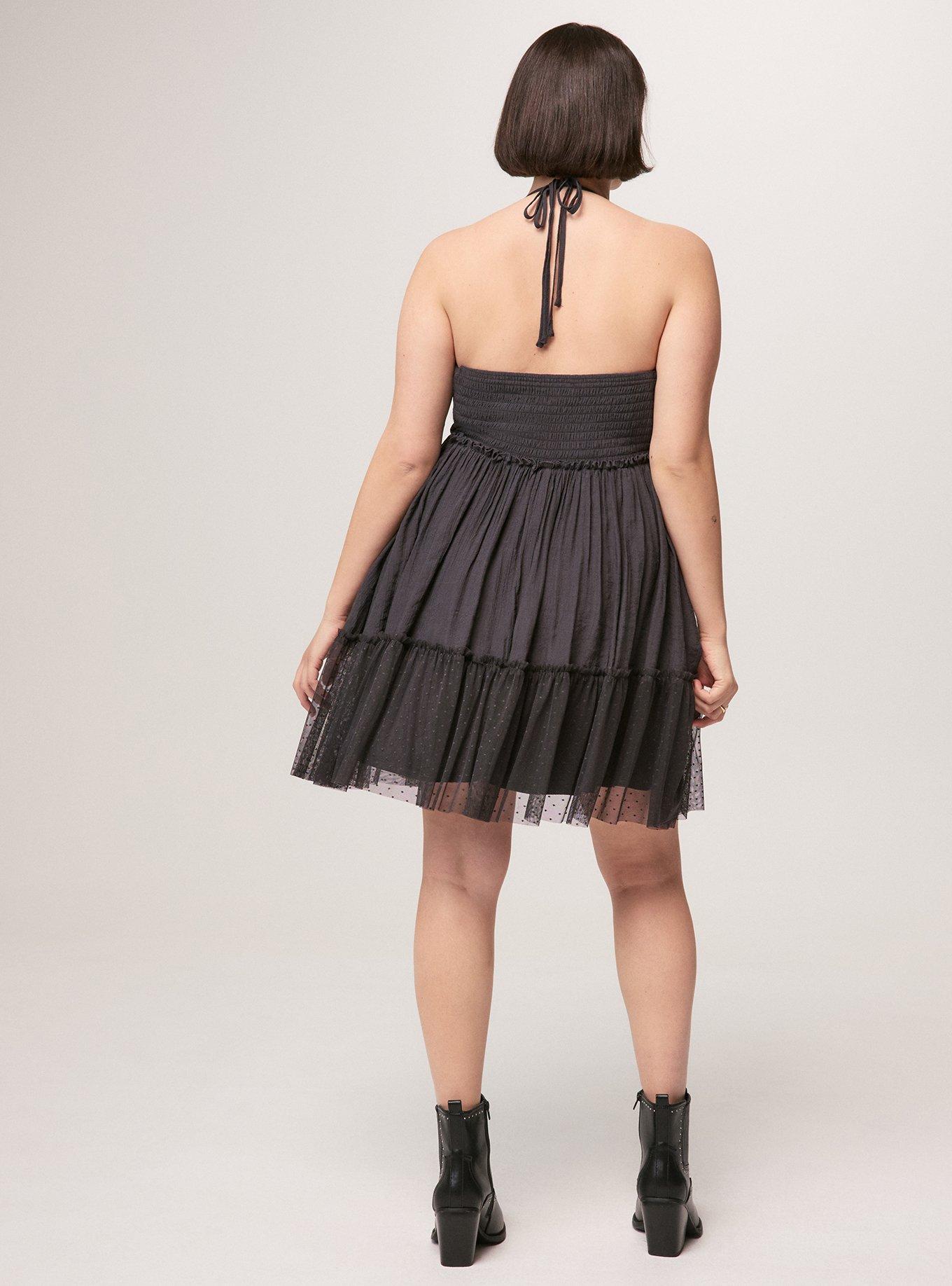 Festi Tiered Mini Dress, PHANTOM, alternate