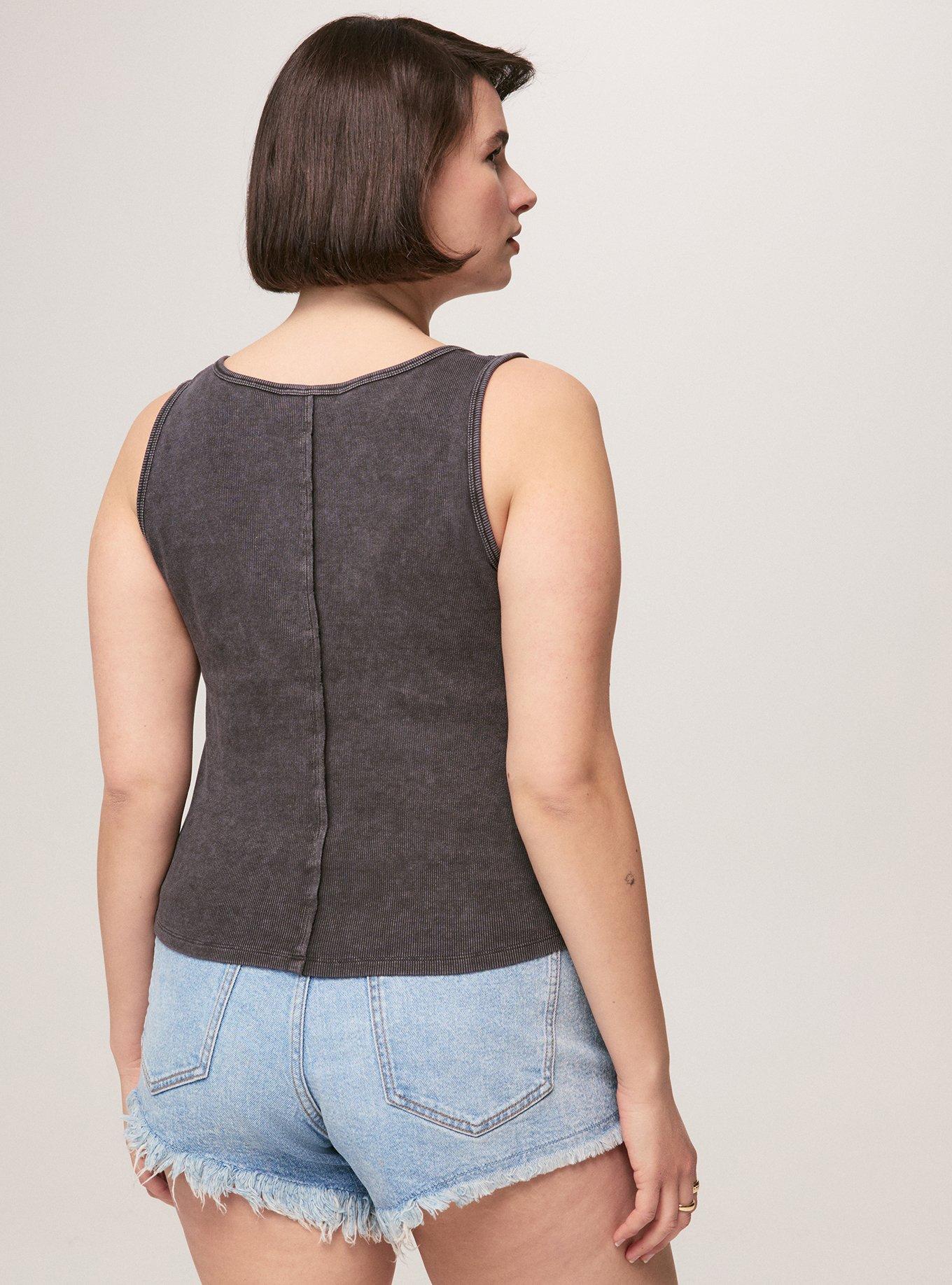 Festi Ruched Front Tank, PHANTOM, alternate