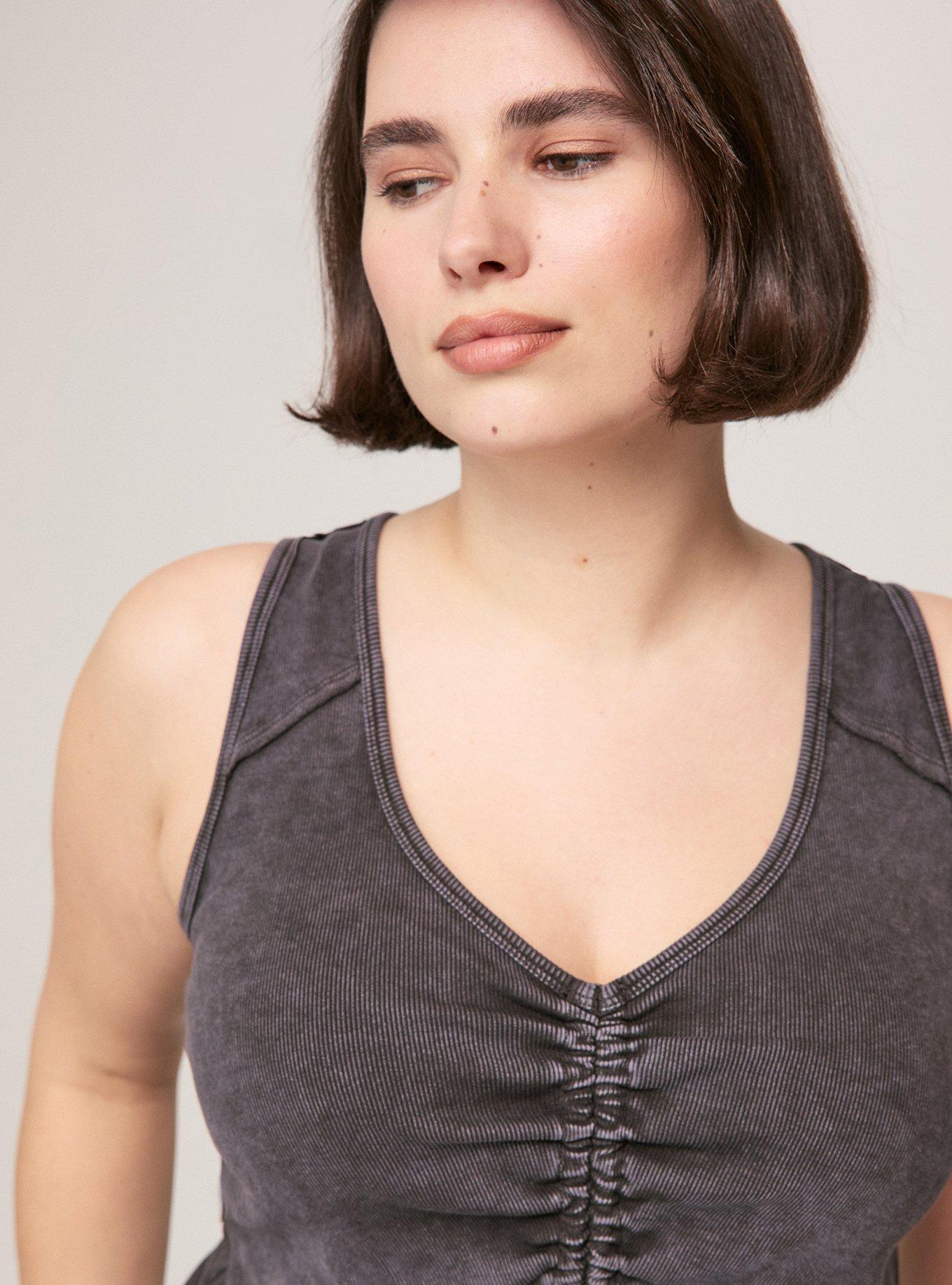 Festi Ruched Front Tank, PHANTOM, alternate