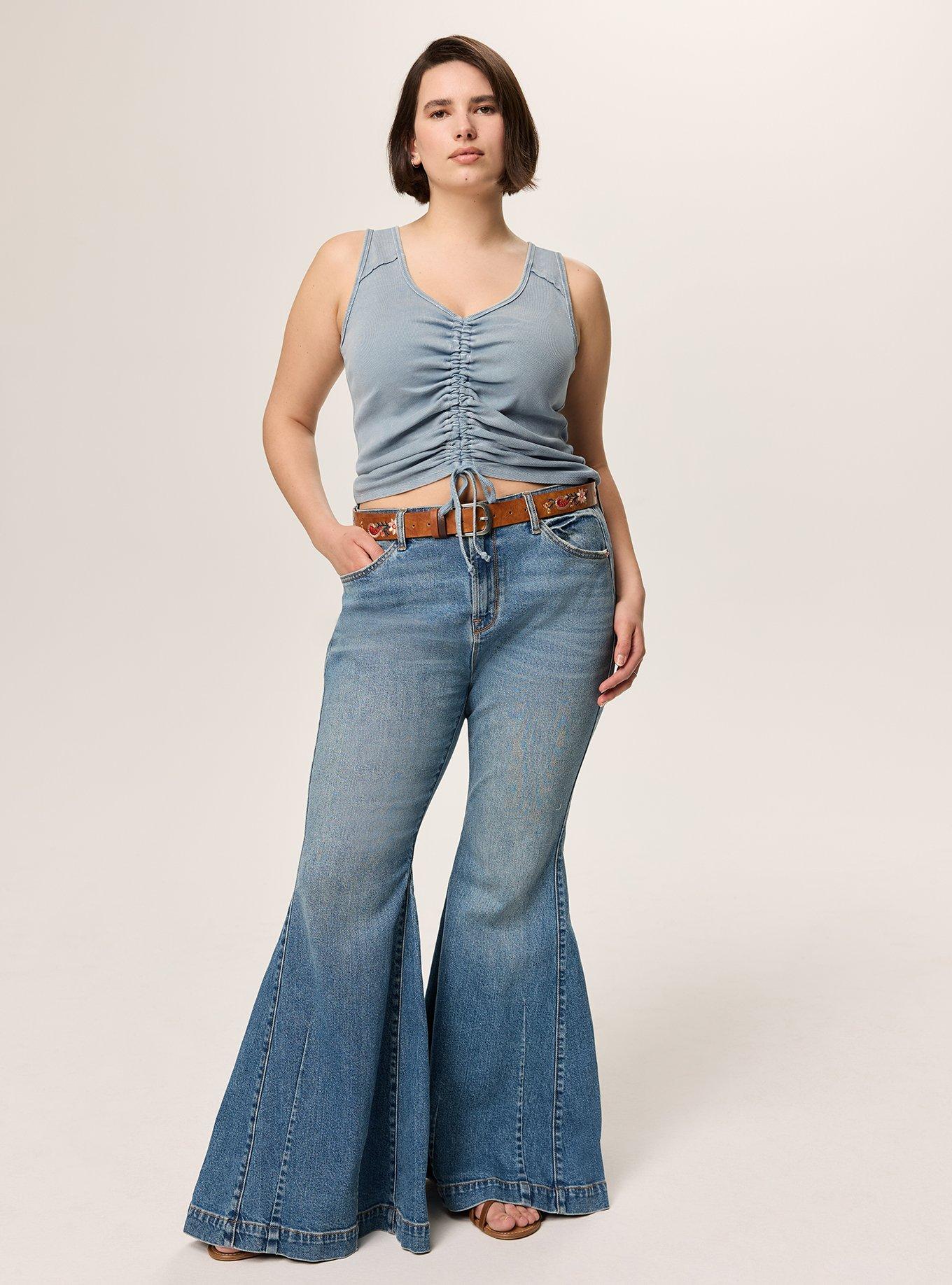 Festi Ruched Front Tank, STONE BLUE, alternate