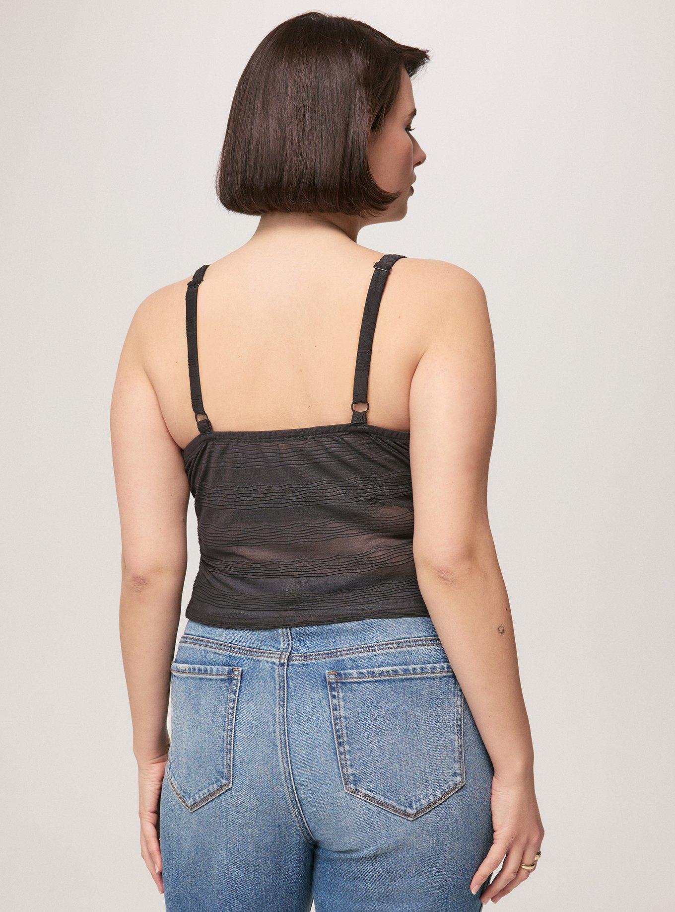 Festi Ruffle Crop Top, PHANTOM, alternate