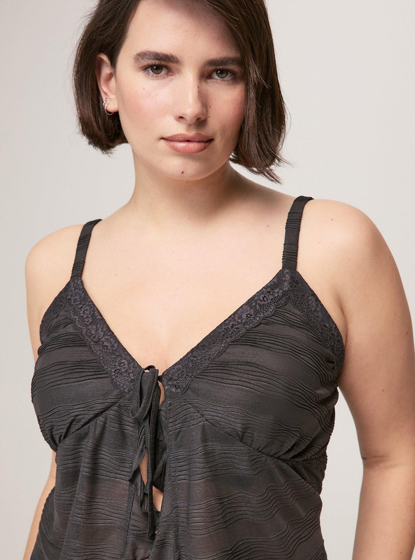 Festi Ruffle Crop Top, PHANTOM, alternate