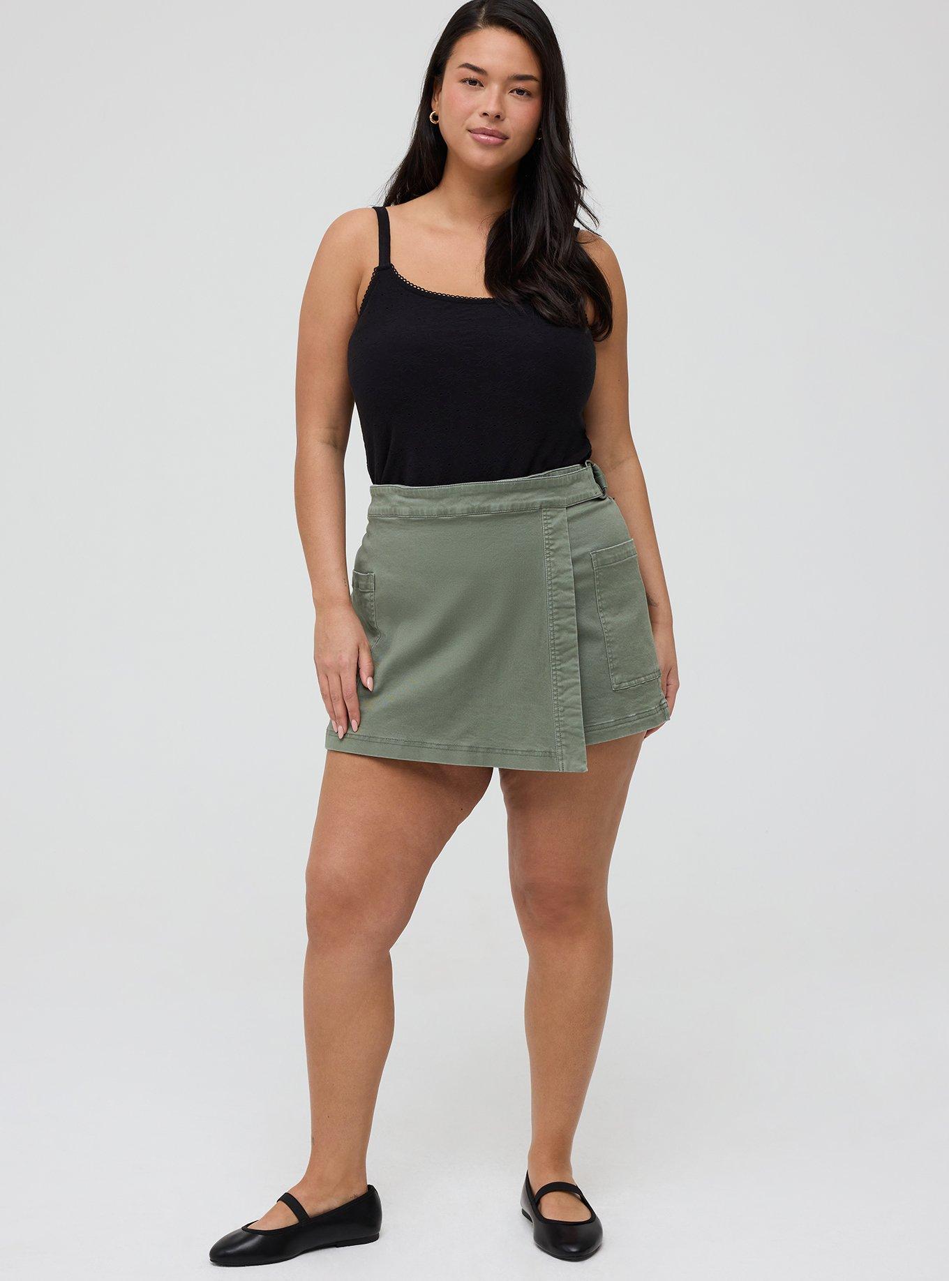 Cotton Stretch Eyelet Cami, DEEP BLACK, alternate