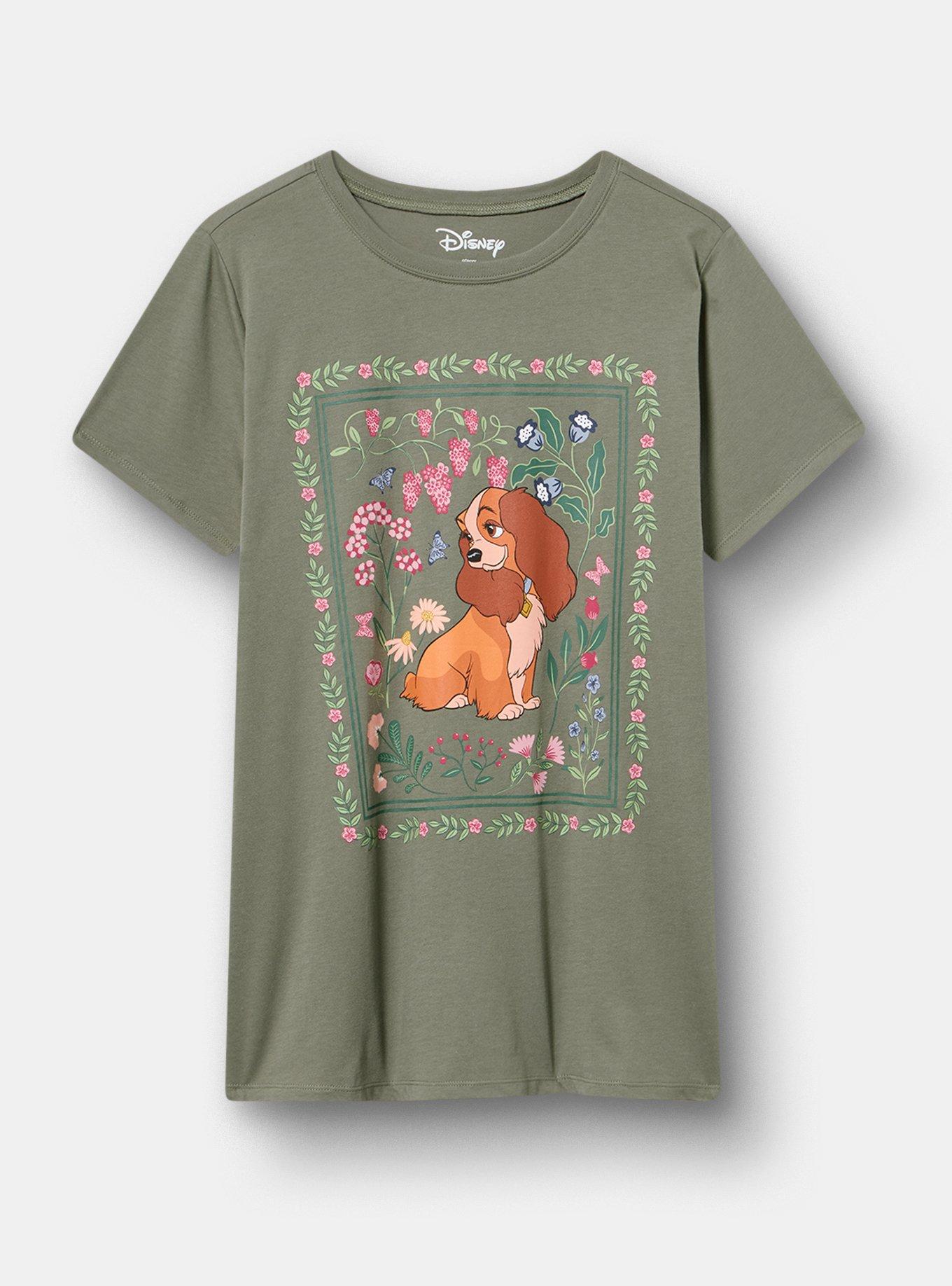 Disney Lady & The Tramp Classic Cotton Crew Tee, LADY AND THE TRAMP AGAVE GREEN, hi-res