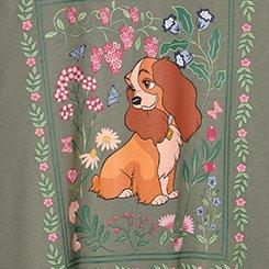 Disney Lady & The Tramp Classic Cotton Crew Tee, LADY AND THE TRAMP AGAVE GREEN, swatch
