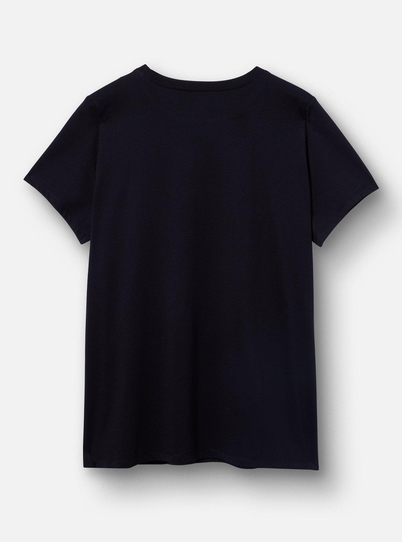 Daria Classic Cotton Jersey Crew Tee, DARIA SICK SAD WORLD DEEP BLACK, alternate