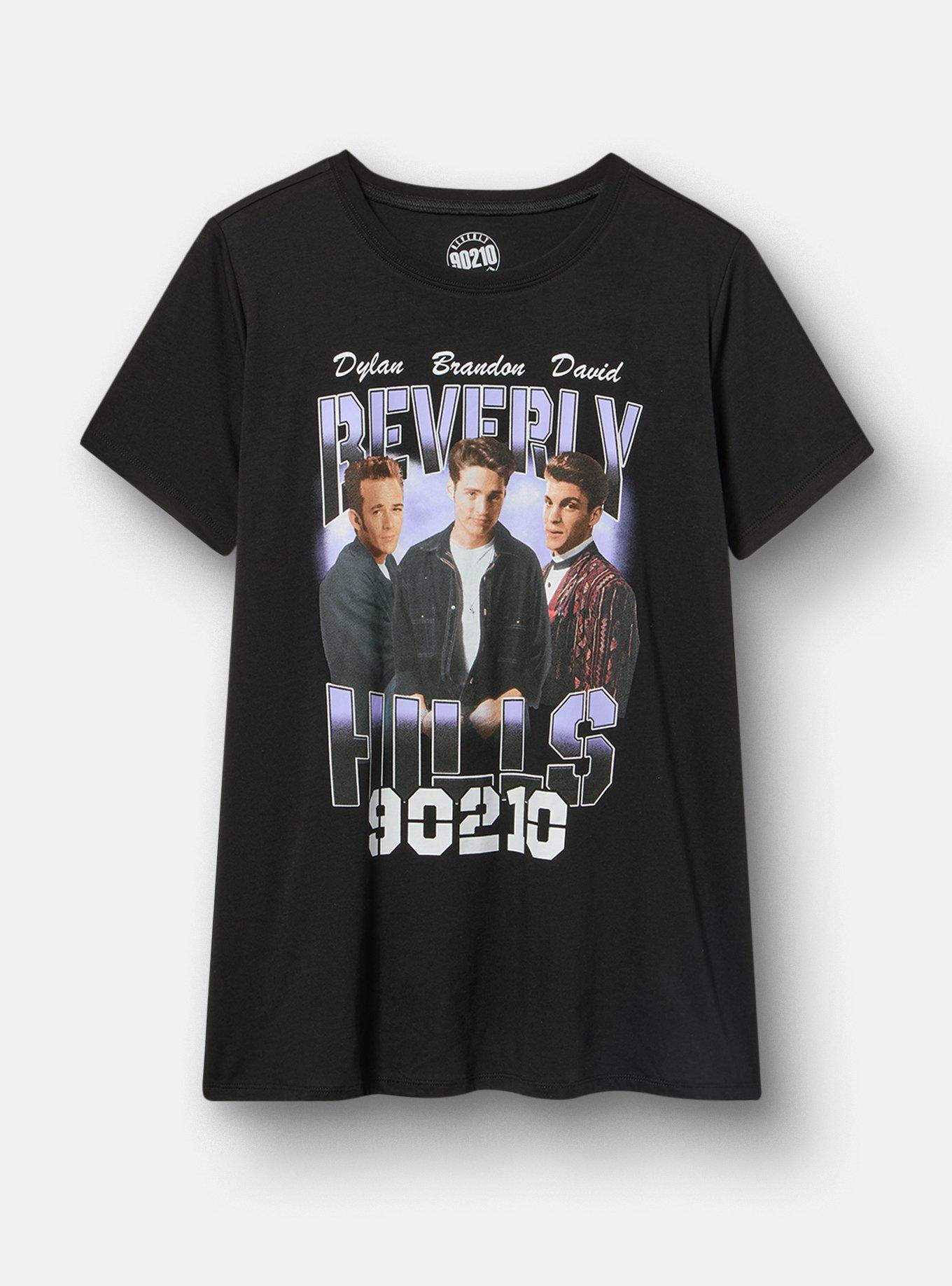 Beverly Hills 90210 Classic Cotton Tee, BEVERLY HILLS GROUP 90210 DEEP BLACK, hi-res