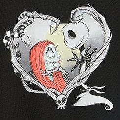 Nightmare Before Christmas Classic Cotton Tee, NIGHTMARE BEFORE CHRISTMAS HEART DEEP BLACK, swatch