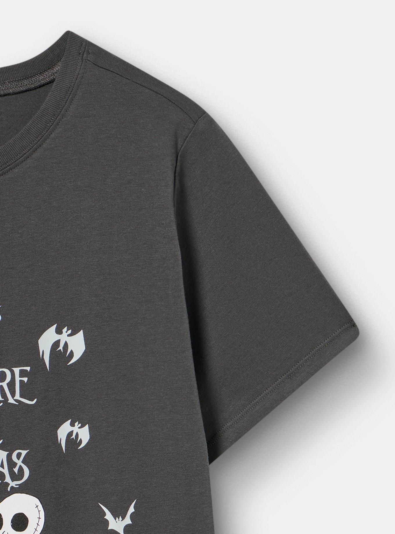 Plus Size Nightmare Before Christmas Classic Cotton Tee, THE NIGHTMARE BEFORE CHRISTMAS VINTAGE BLACK, alternate