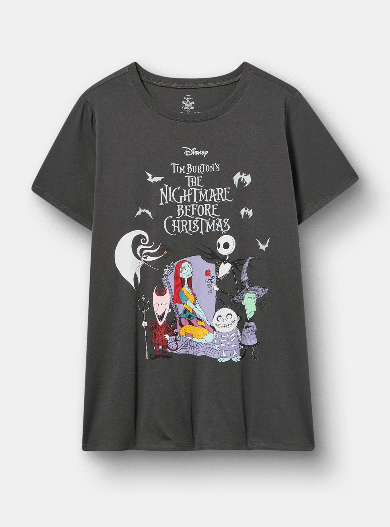 Nightmare Before Christmas Classic Cotton Tee, THE NIGHTMARE BEFORE CHRISTMAS VINTAGE BLACK, hi-res