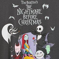 Plus Size Nightmare Before Christmas Classic Cotton Tee, THE NIGHTMARE BEFORE CHRISTMAS VINTAGE BLACK, swatch