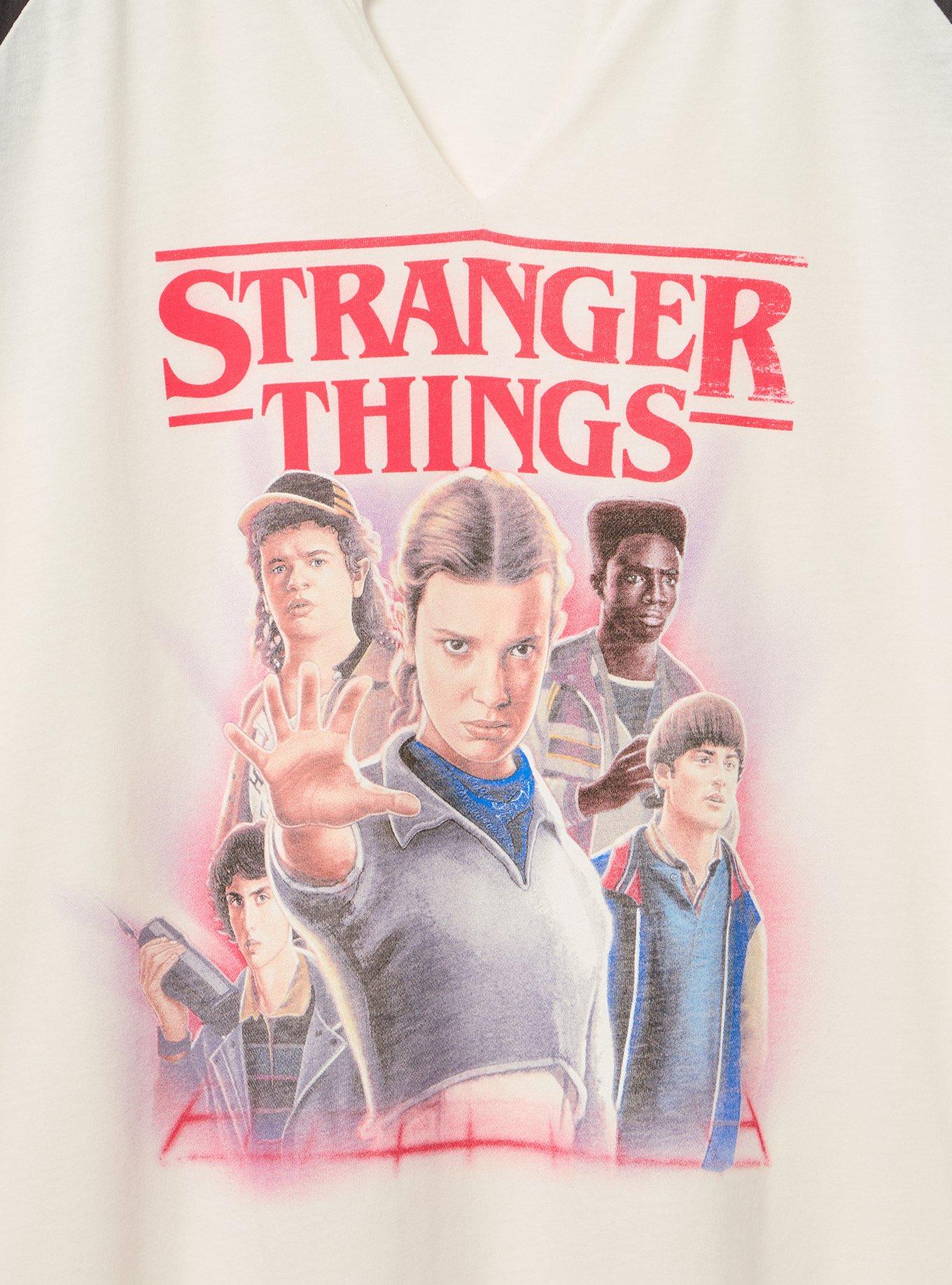 Stranger Things Classic Raglan Tee, STRANGER THINGS WHISPER WHITE, alternate