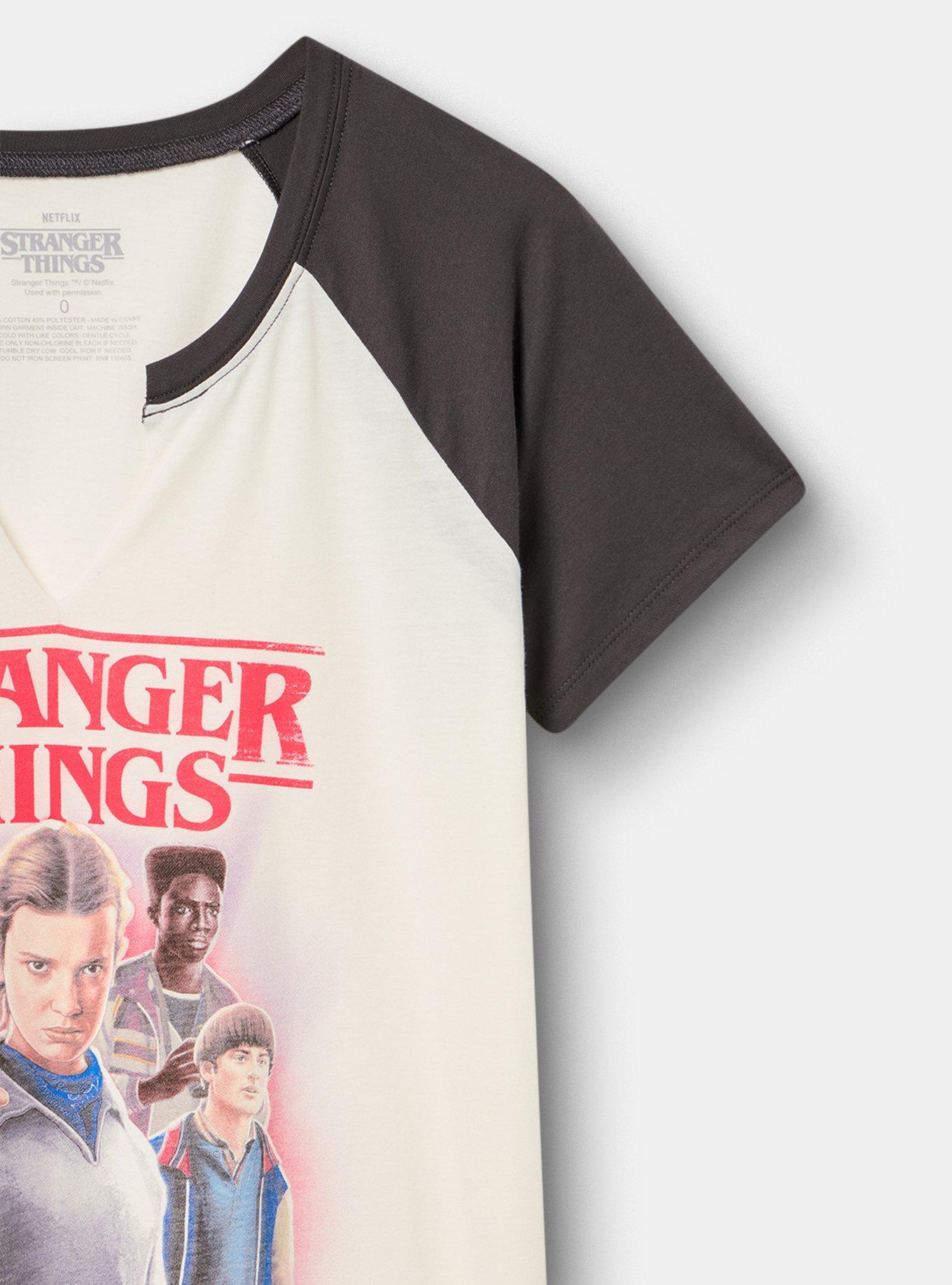 Stranger Things Classic Raglan Tee, STRANGER THINGS WHISPER WHITE, alternate