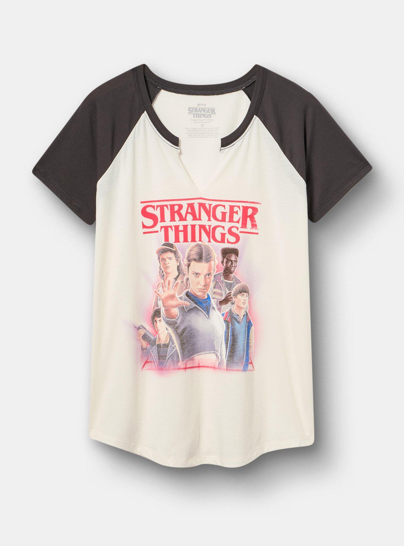 Stranger Things Classic Raglan Tee, STRANGER THINGS WHISPER WHITE, hi-res
