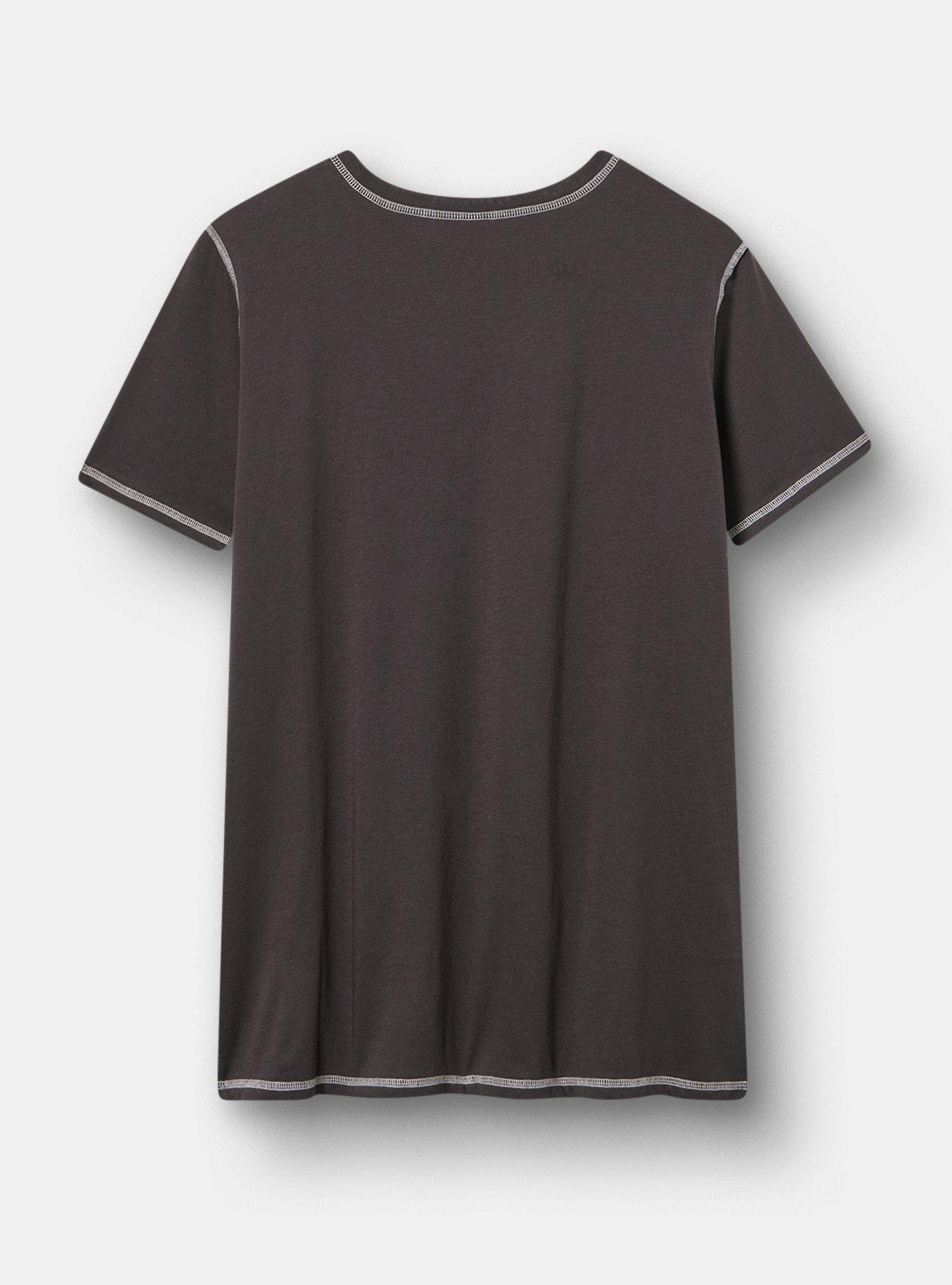 Tupac Slim Cotton Jersey Seam Tee, TUPAC TRUST NOBODY OBSIDIAN, alternate