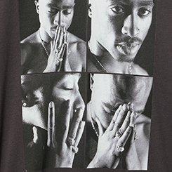 Tupac Slim Cotton Jersey Seam Tee, TUPAC TRUST NOBODY OBSIDIAN, swatch