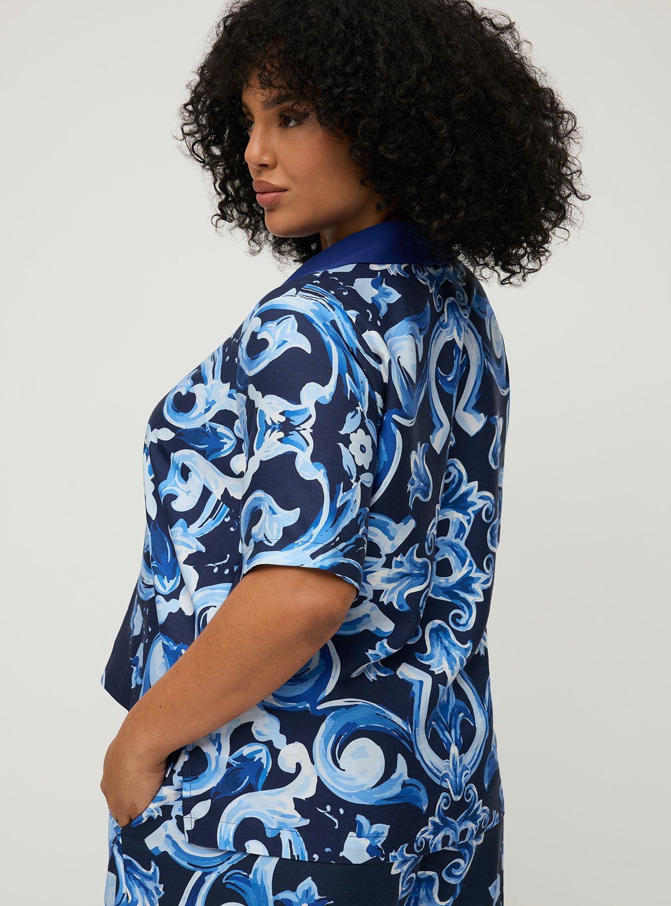 Studio Camp Shirt, GOTHIC TILE BLUE, alternate