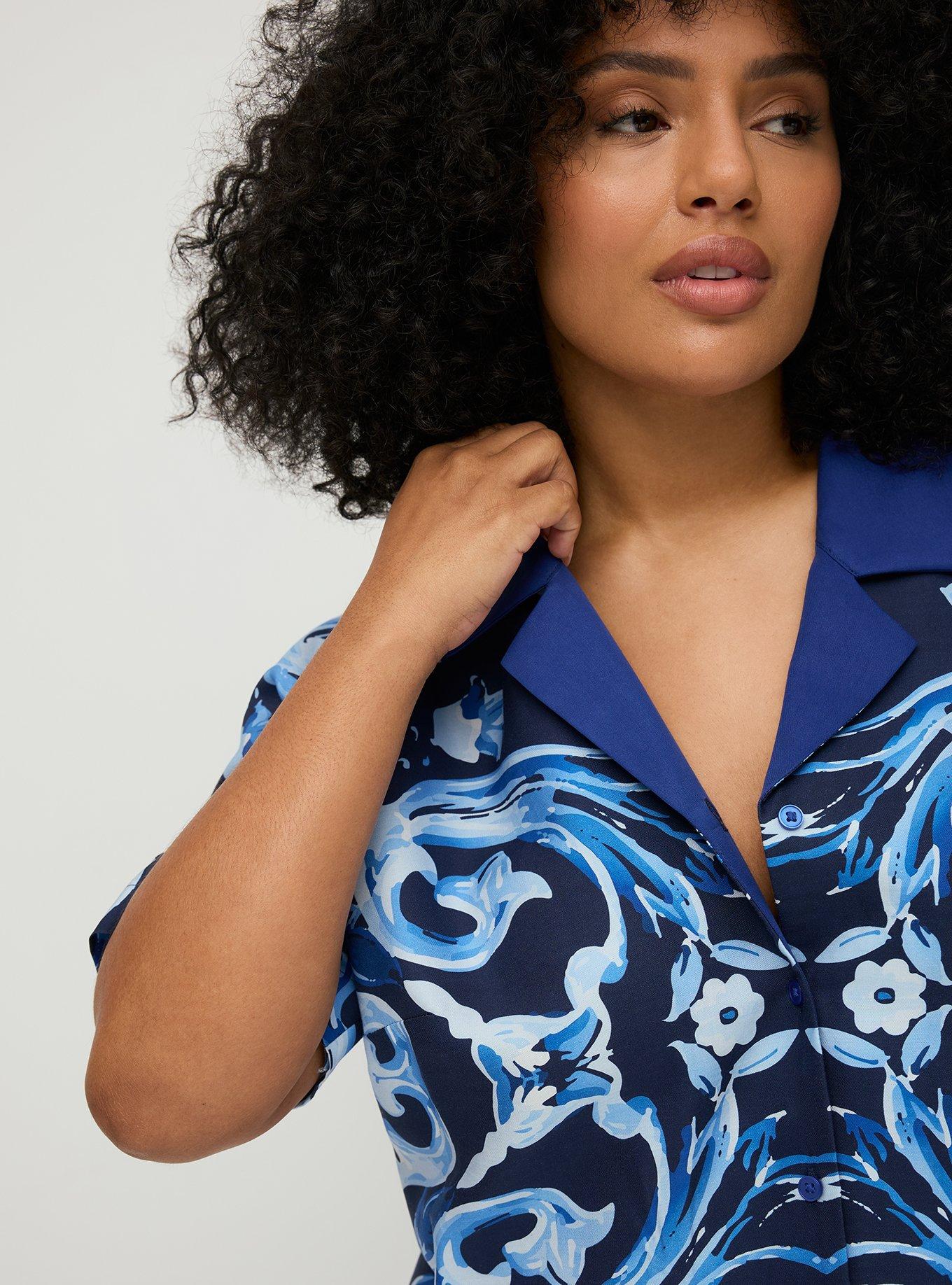 Studio Camp Shirt, GOTHIC TILE BLUE, alternate