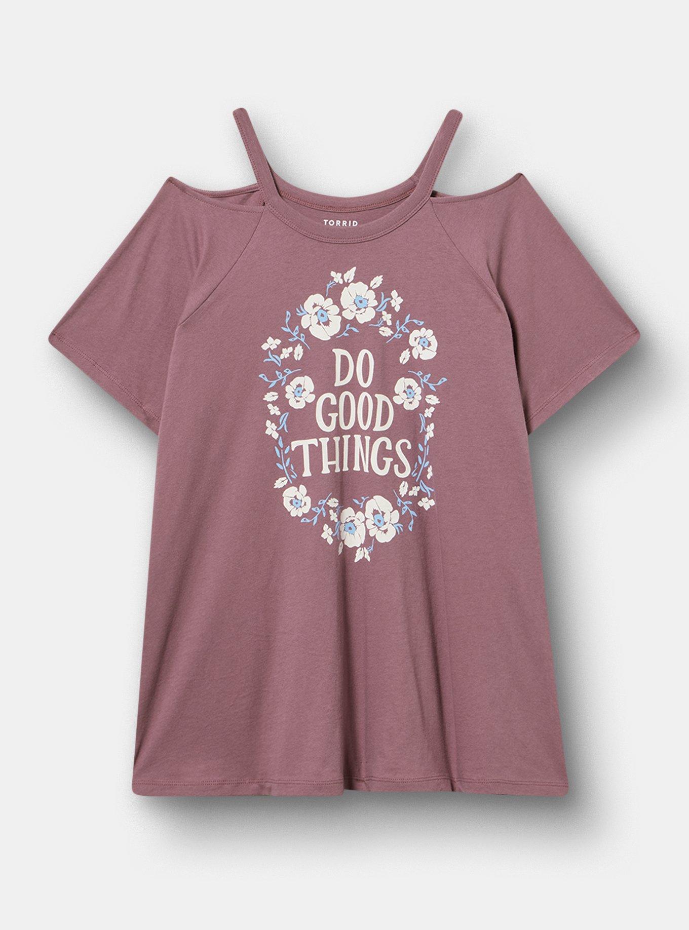 Heritage Jersey Cold Shoulder Tee, GOOD THINGS FLINT, hi-res
