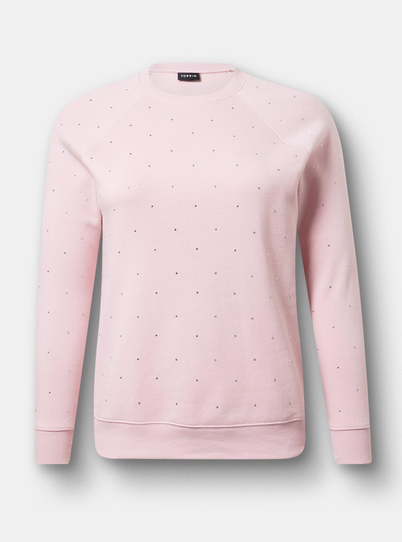 Brushed Waffle Crew Sweatshirt, DEEP BLACK, hi-res