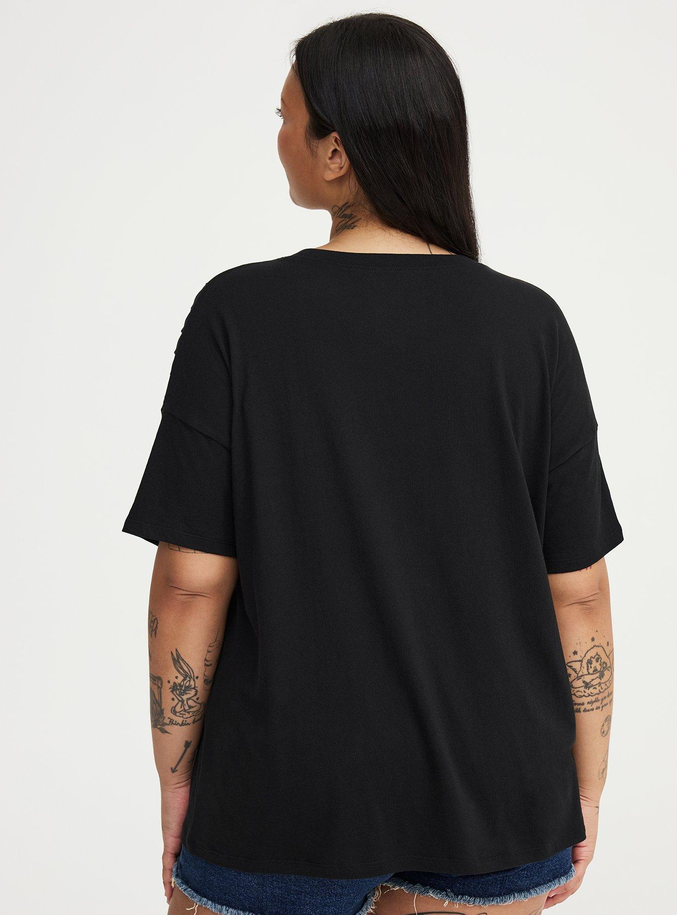 Heritage Jersey Relaxed Slash Front Tee, COSMIC SKULL DEEP BLACK, alternate