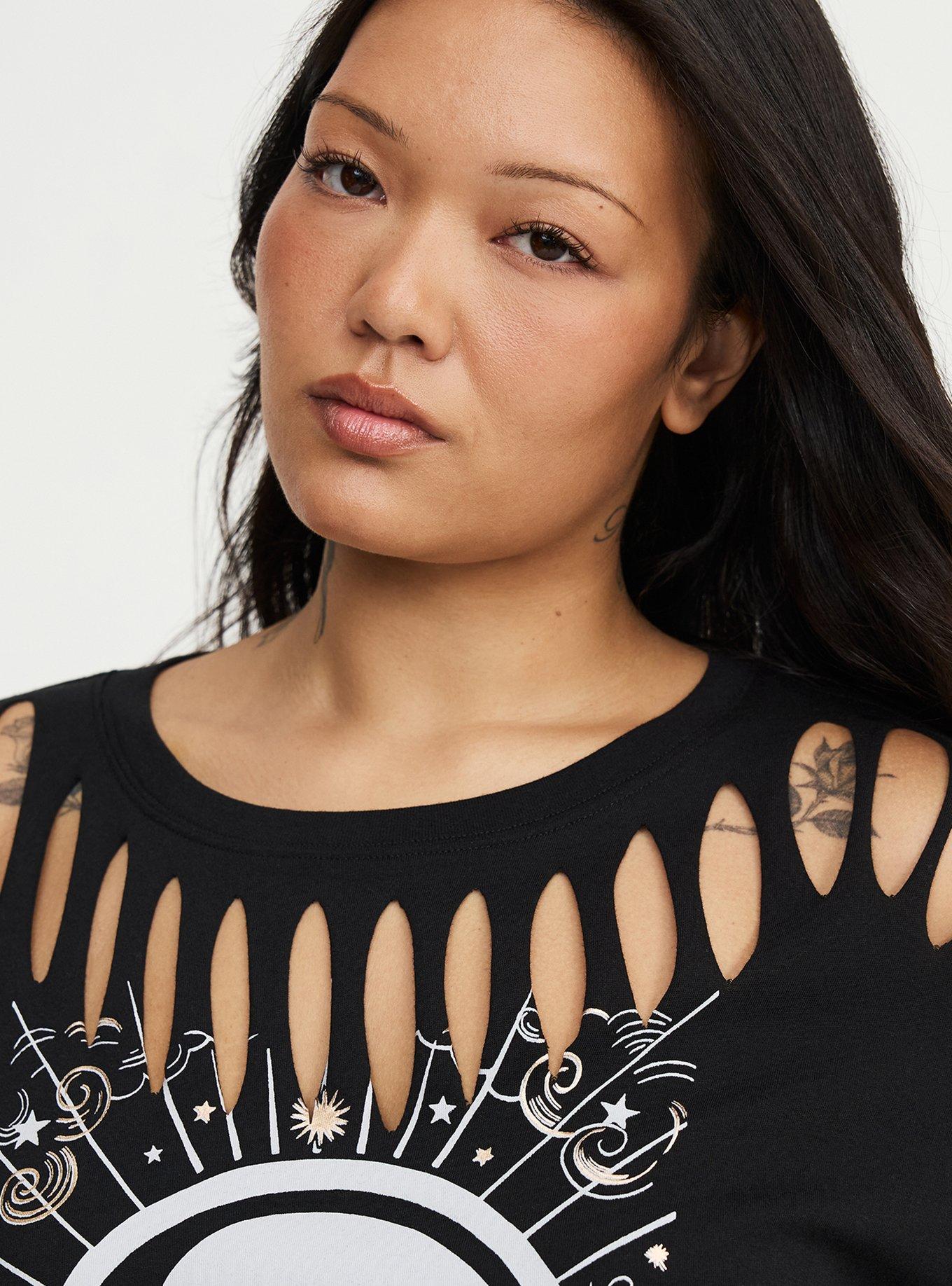 Heritage Jersey Relaxed Slash Front Tee, COSMIC SKULL DEEP BLACK, alternate