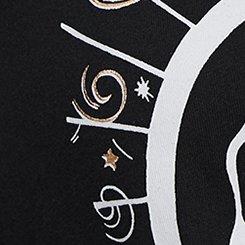 Heritage Jersey Relaxed Slash Front Tee, COSMIC SKULL DEEP BLACK, swatch