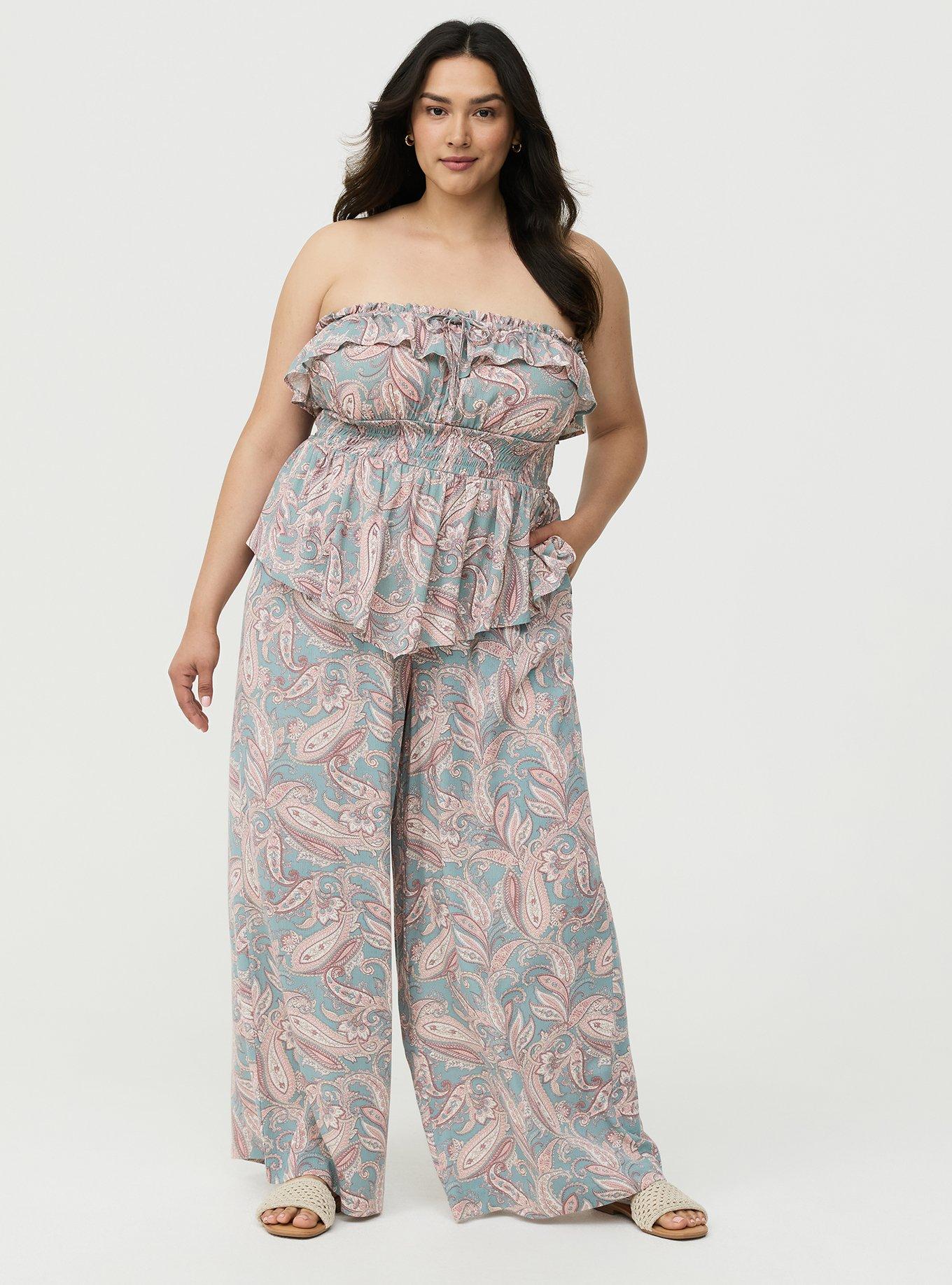 Crinkle Gauze Smocked Tube Top, FRENCH PAISLEY MULTI, alternate