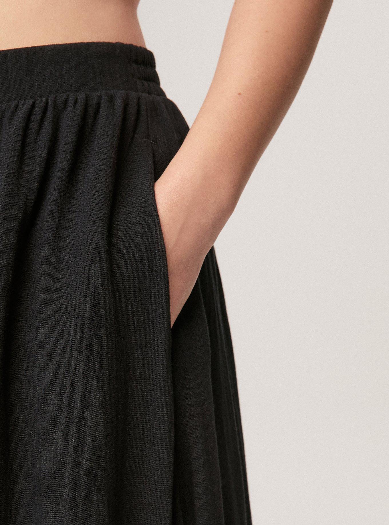 Festi Lace Maxi Skirt, DEEP BLACK, alternate