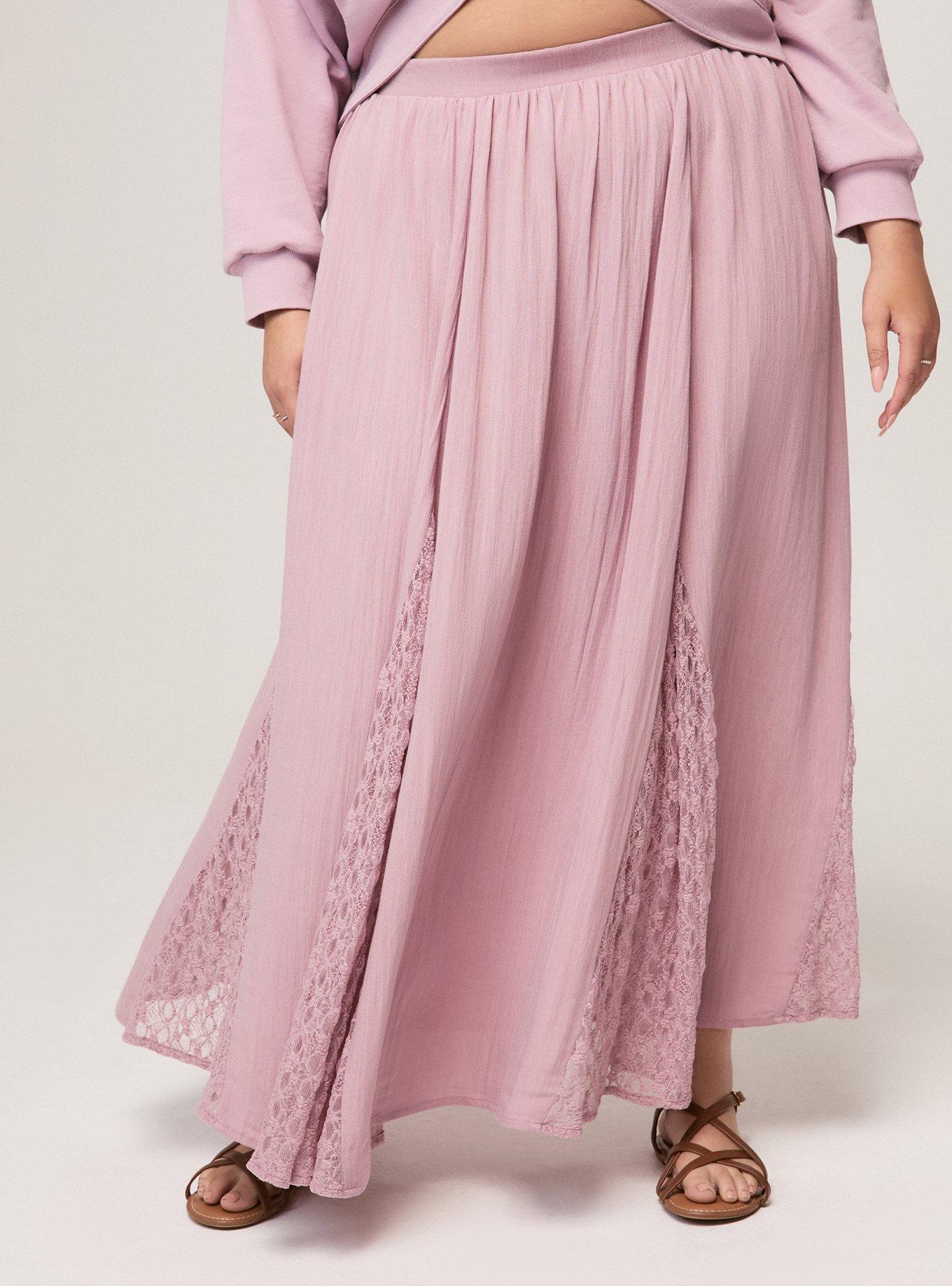 Festi Lace Maxi Skirt, MAUVE SHADOWS, alternate