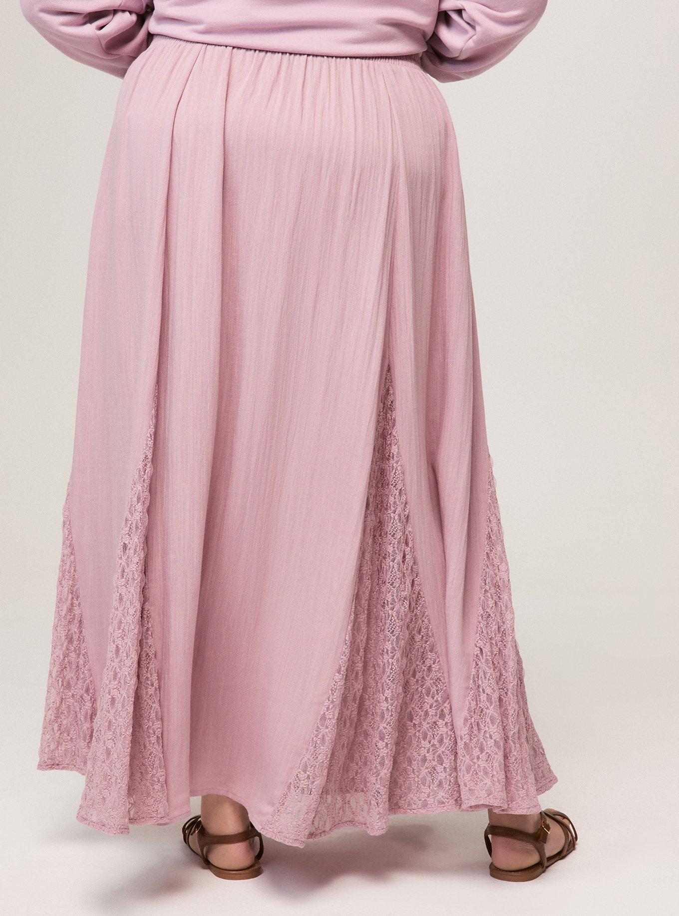 Festi Lace Maxi Skirt, MAUVE SHADOWS, alternate
