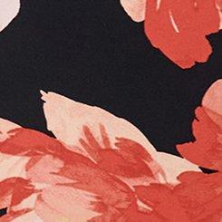 Pull-On High-Rise Palazzo Pant, SHOWERING PEONIES FLORAL BLACK, swatch