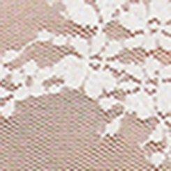 Sheer Lace Short Sleeve Top, WHISPER WHITE, swatch