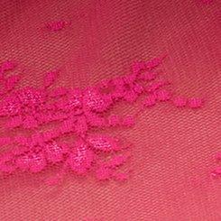 Sheer Lace Short Sleeve Top, BEETROOT PURPLE, swatch