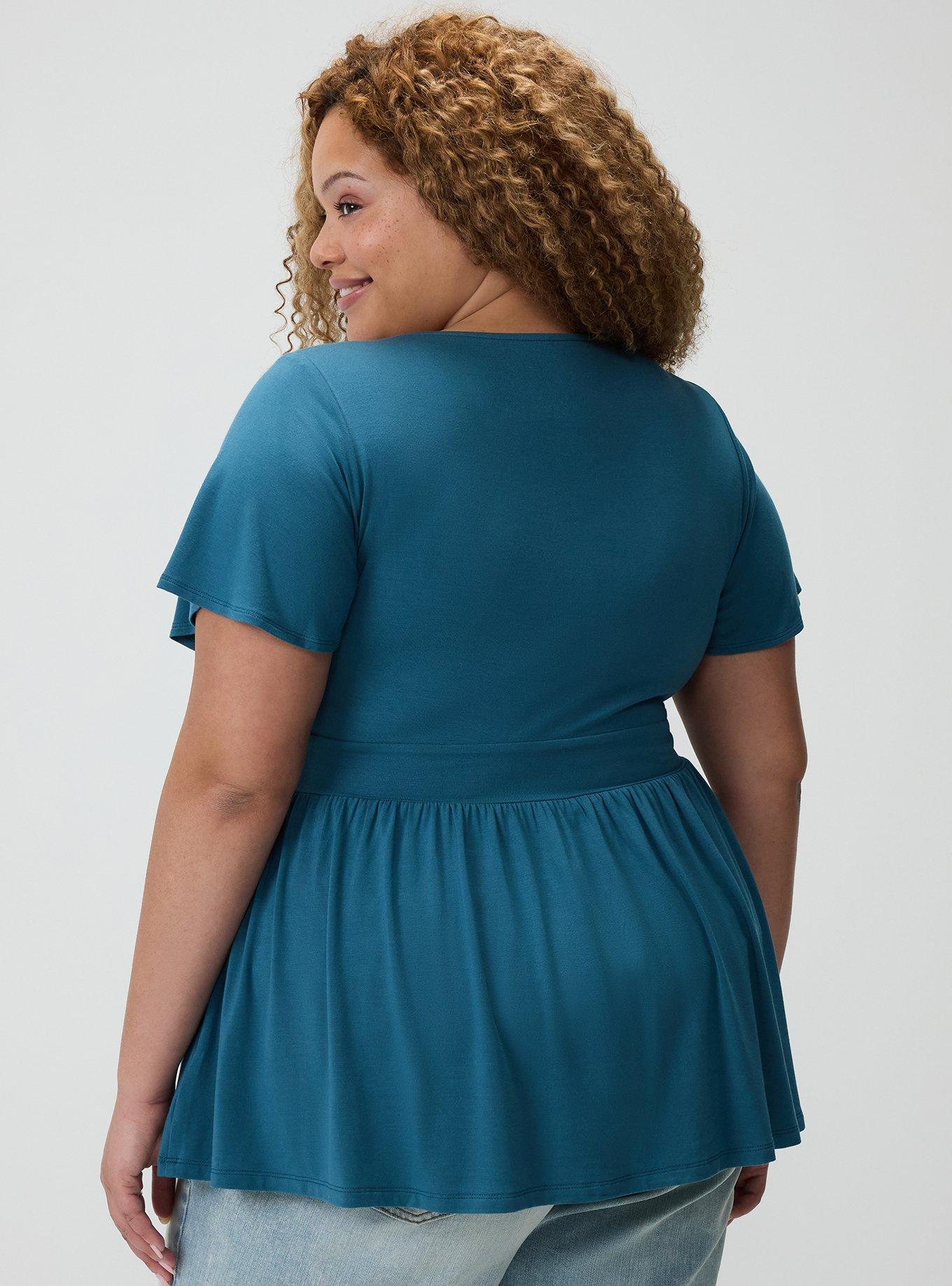 Super Soft Strappy Babydoll Top, MALLARD BLUE, alternate