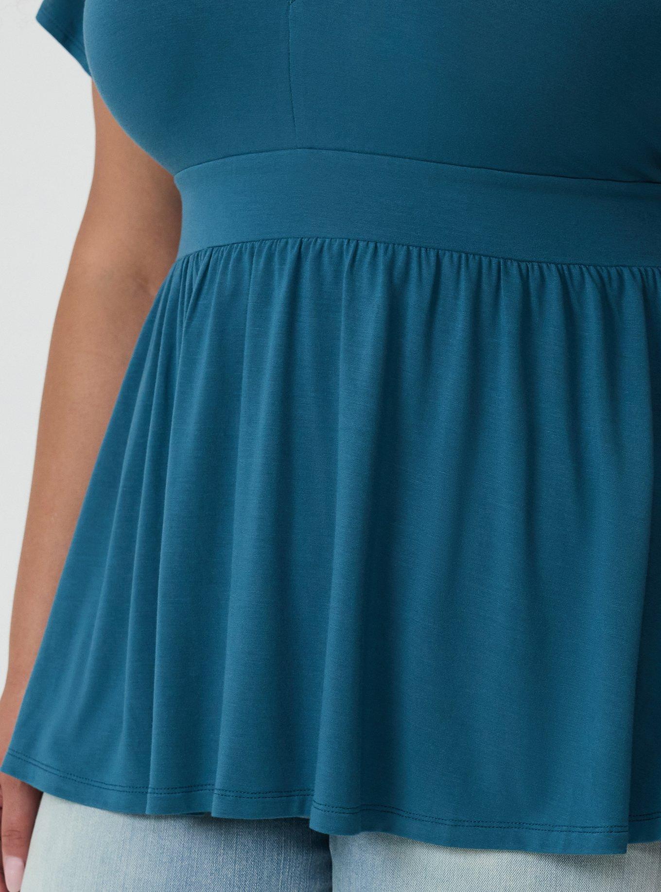 Super Soft Strappy Babydoll Top, MALLARD BLUE, alternate