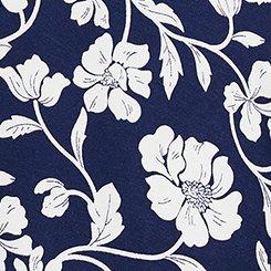 Super Soft Hanky Hem Tunic, BOUDOIR ROSE FLORAL NAVY, swatch