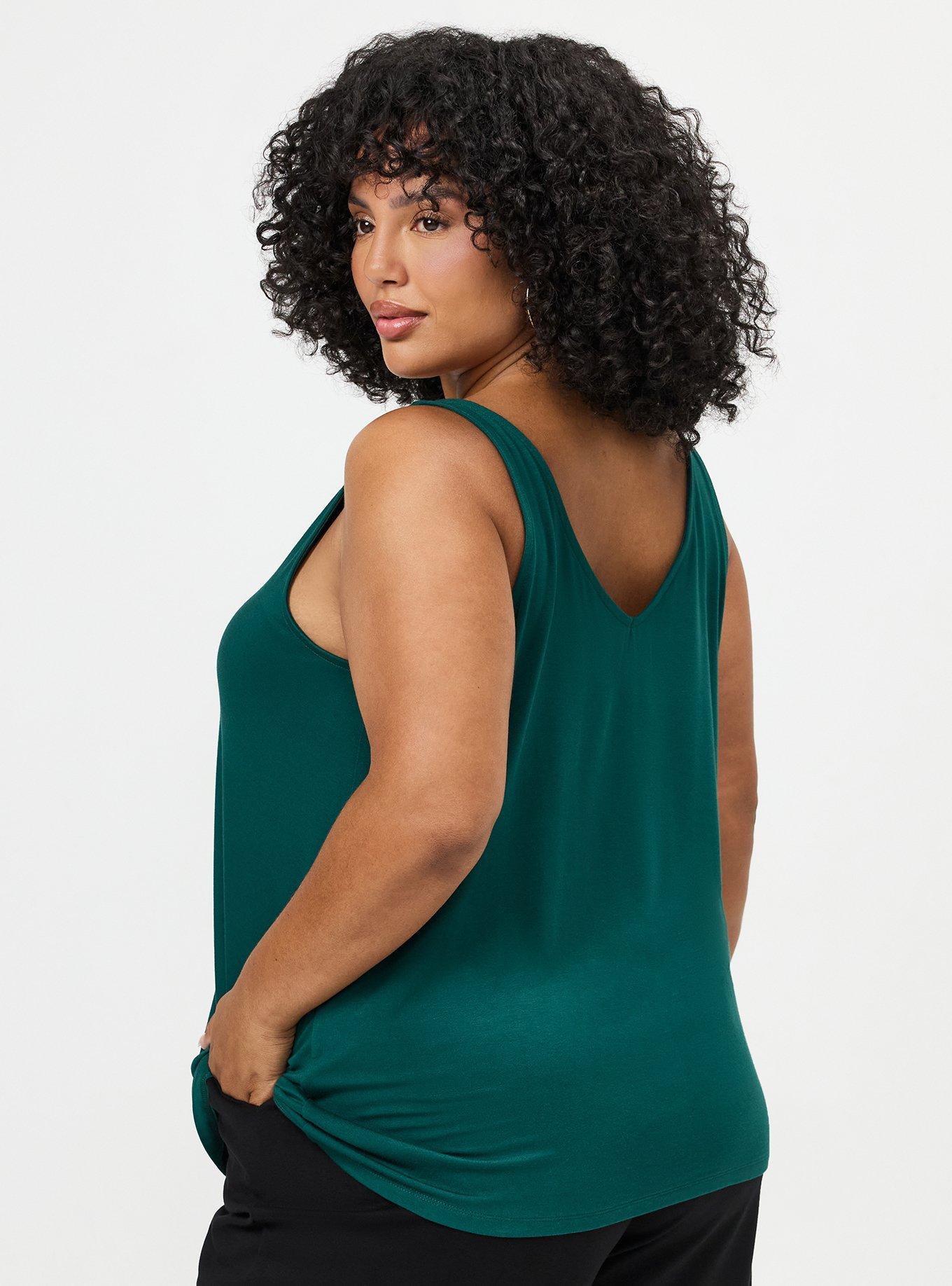 Super Soft V-Neck Swing Tank, BOTANICAL GARDEN, alternate