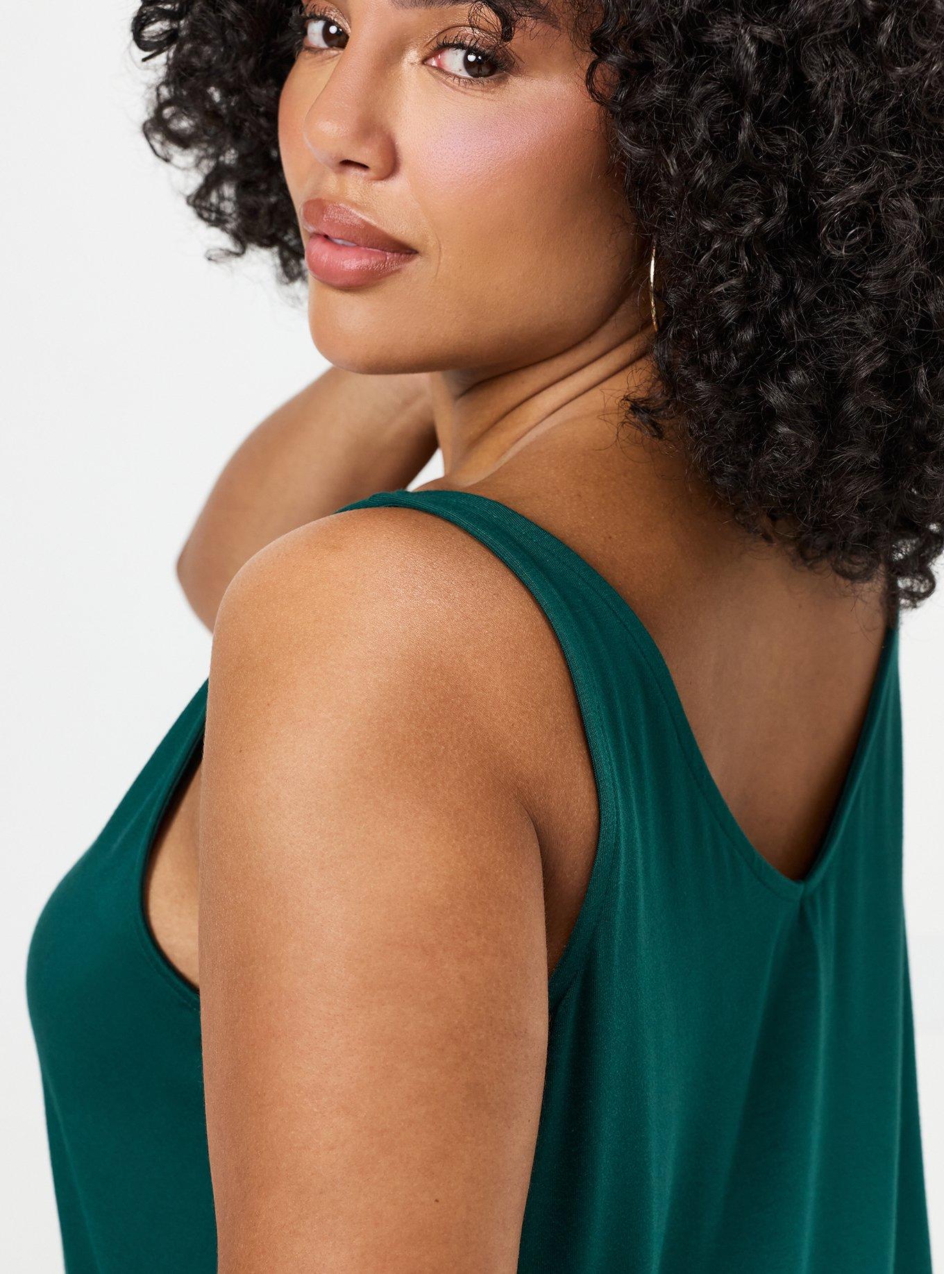 Super Soft V-Neck Swing Tank, BOTANICAL GARDEN, alternate