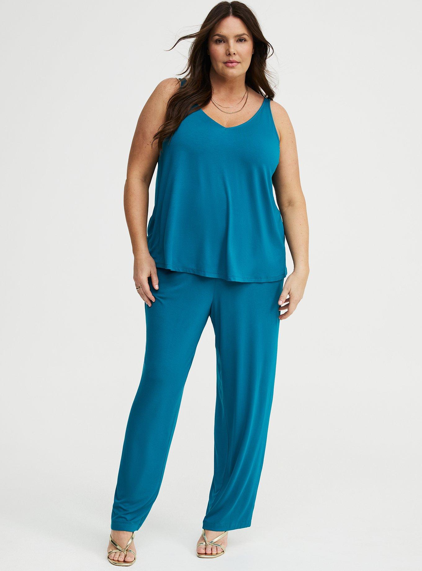 Super Soft V-Neck Swing Tank, OCEAN DEPTHS, alternate