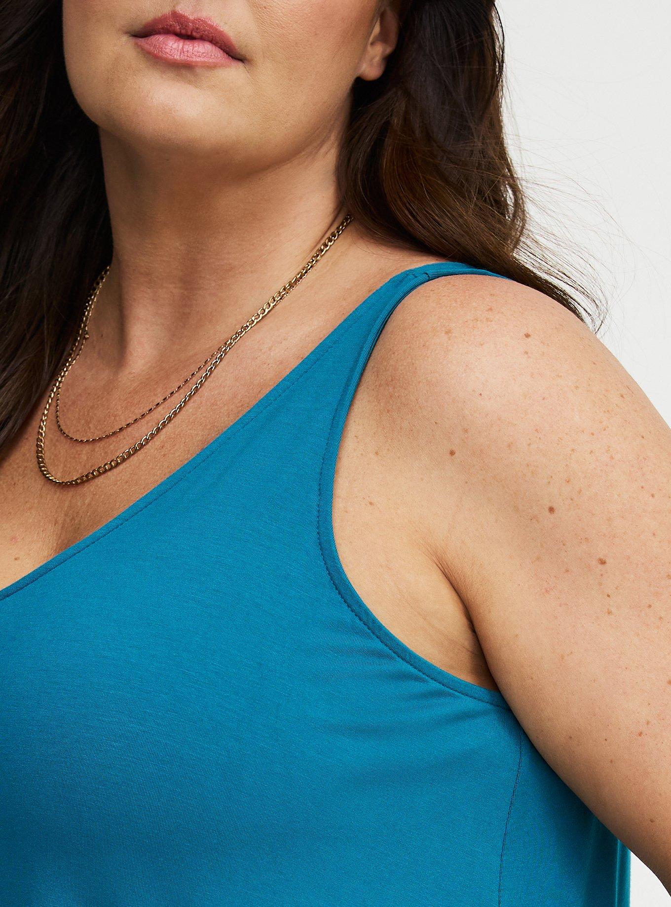 Super Soft V-Neck Swing Tank, OCEAN DEPTHS, alternate