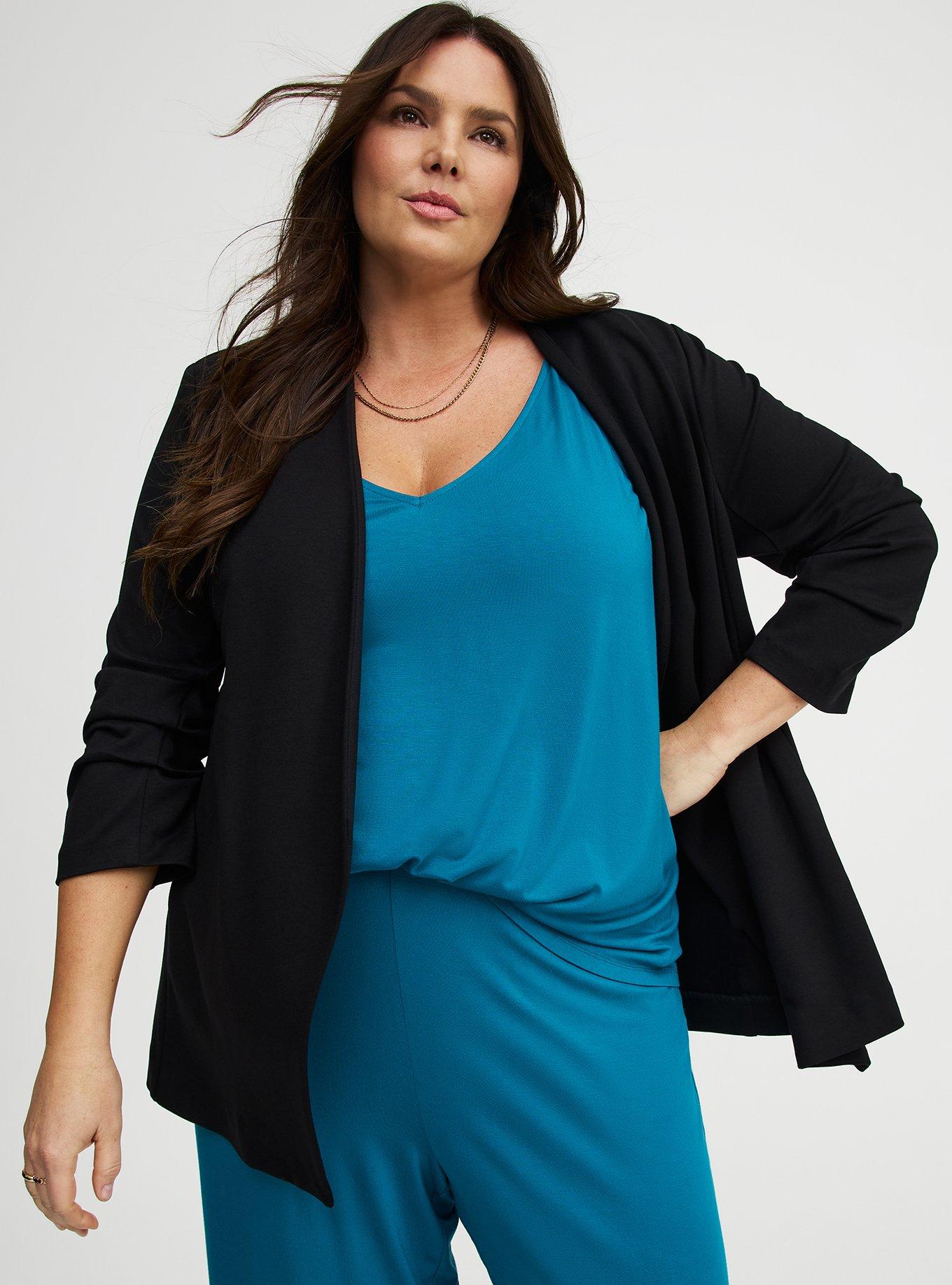 Super Soft V-Neck Swing Tank, OCEAN DEPTHS, alternate