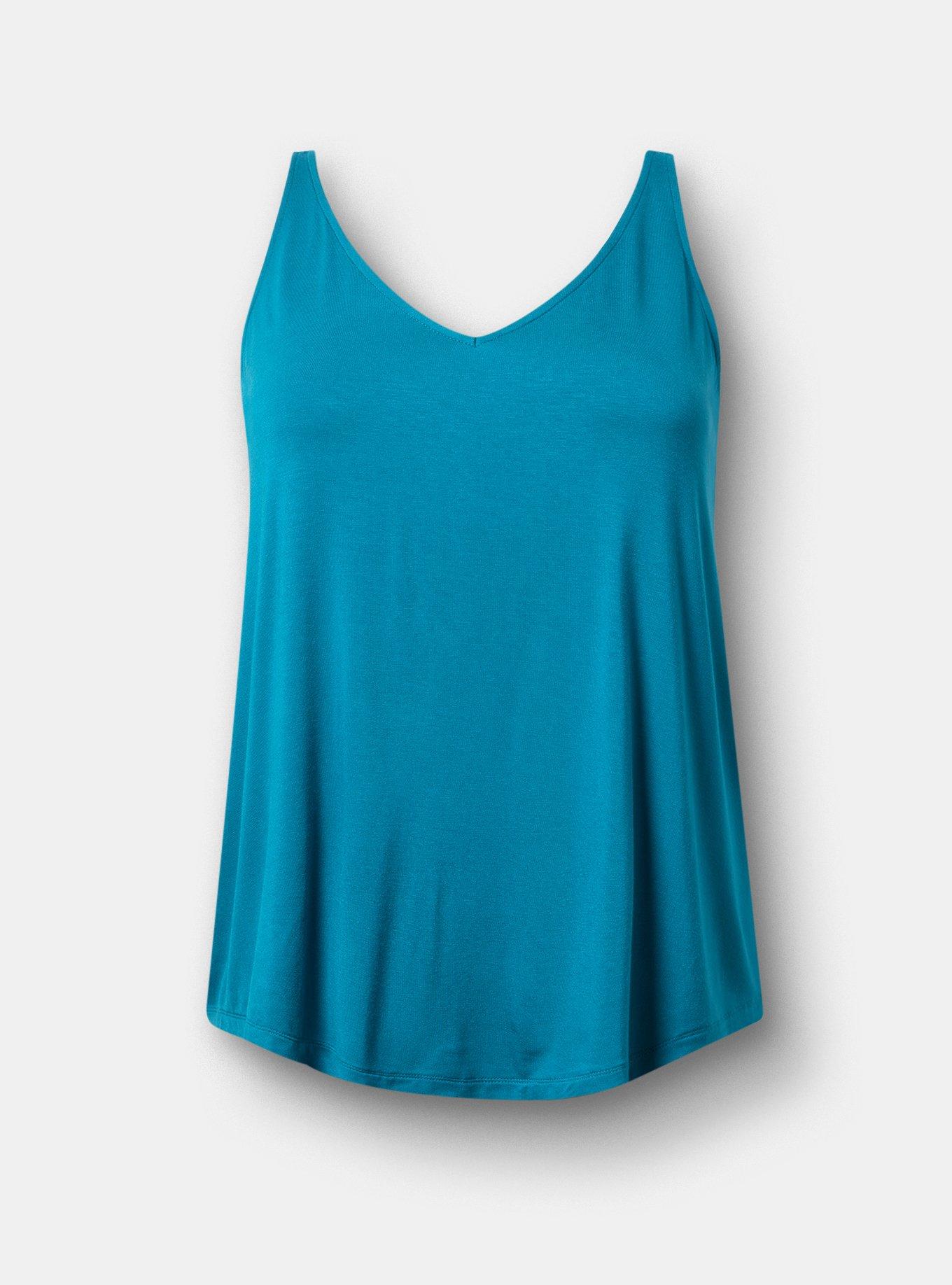 Super Soft V-Neck Swing Tank, OCEAN DEPTHS, hi-res