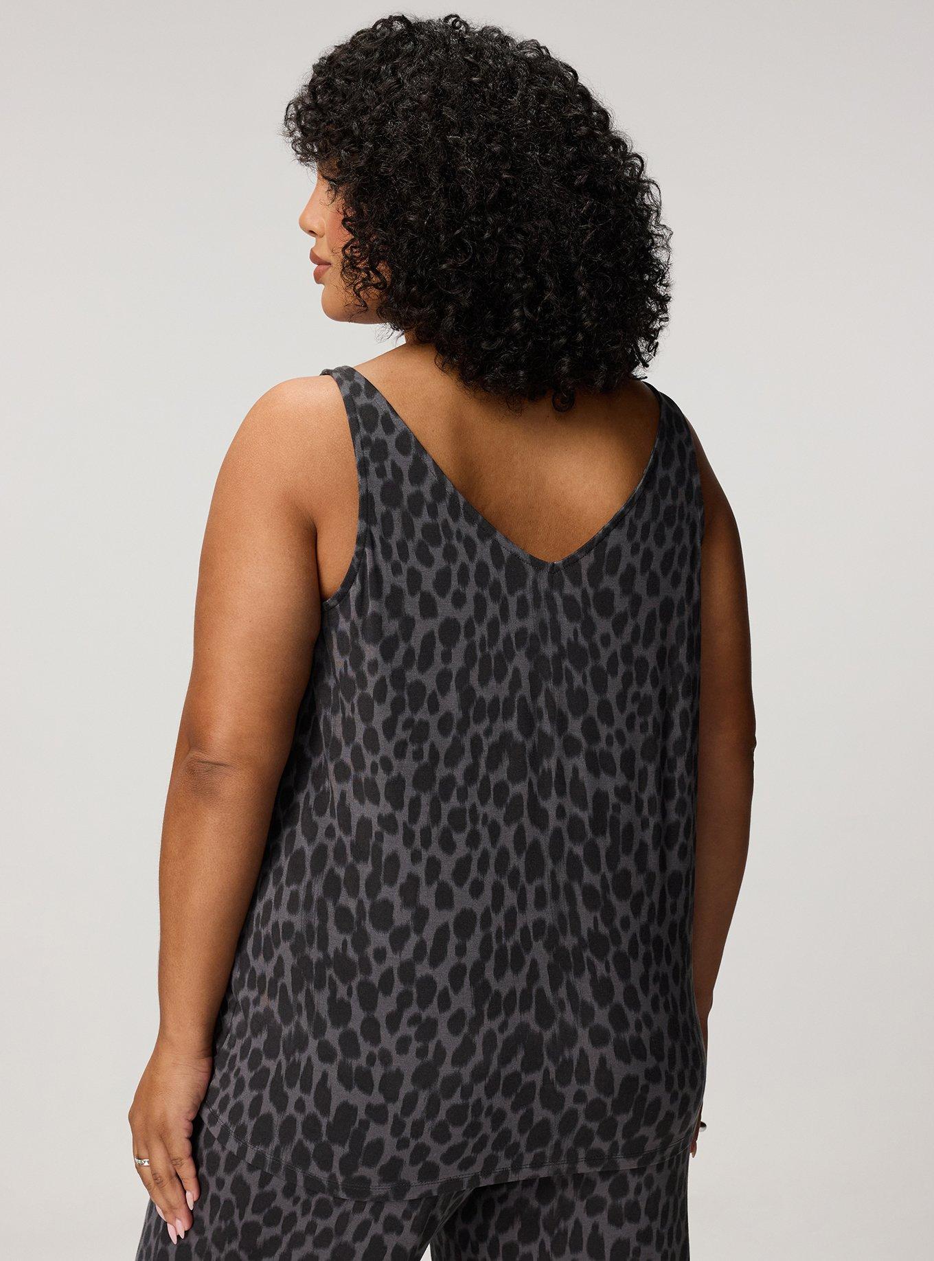 Super Soft V-Neck Swing Tank, IRL CHEETAH FROST, alternate