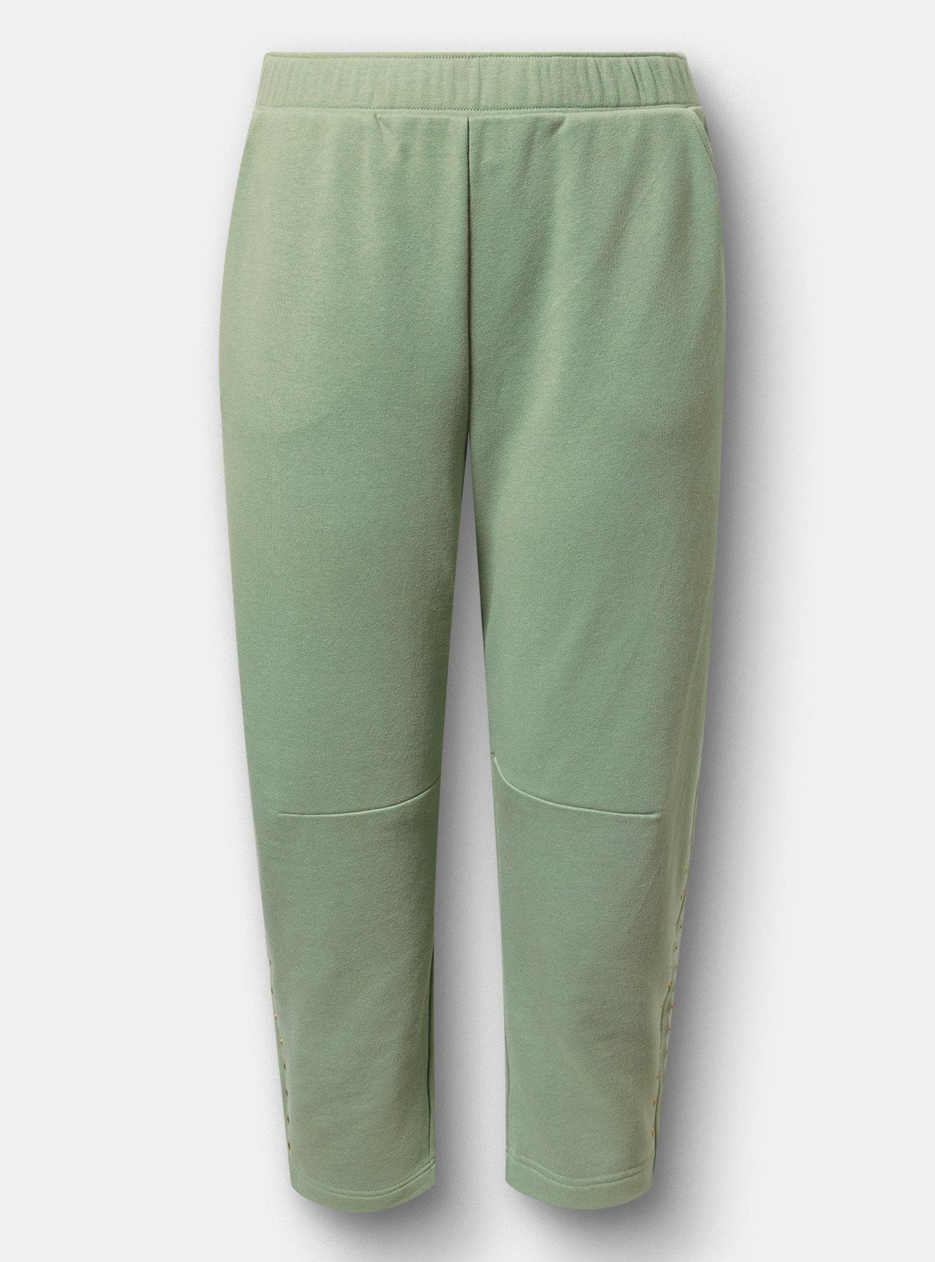 French Terry Pull-On Barrel Sweatpant, HEDGE GREEN, hi-res