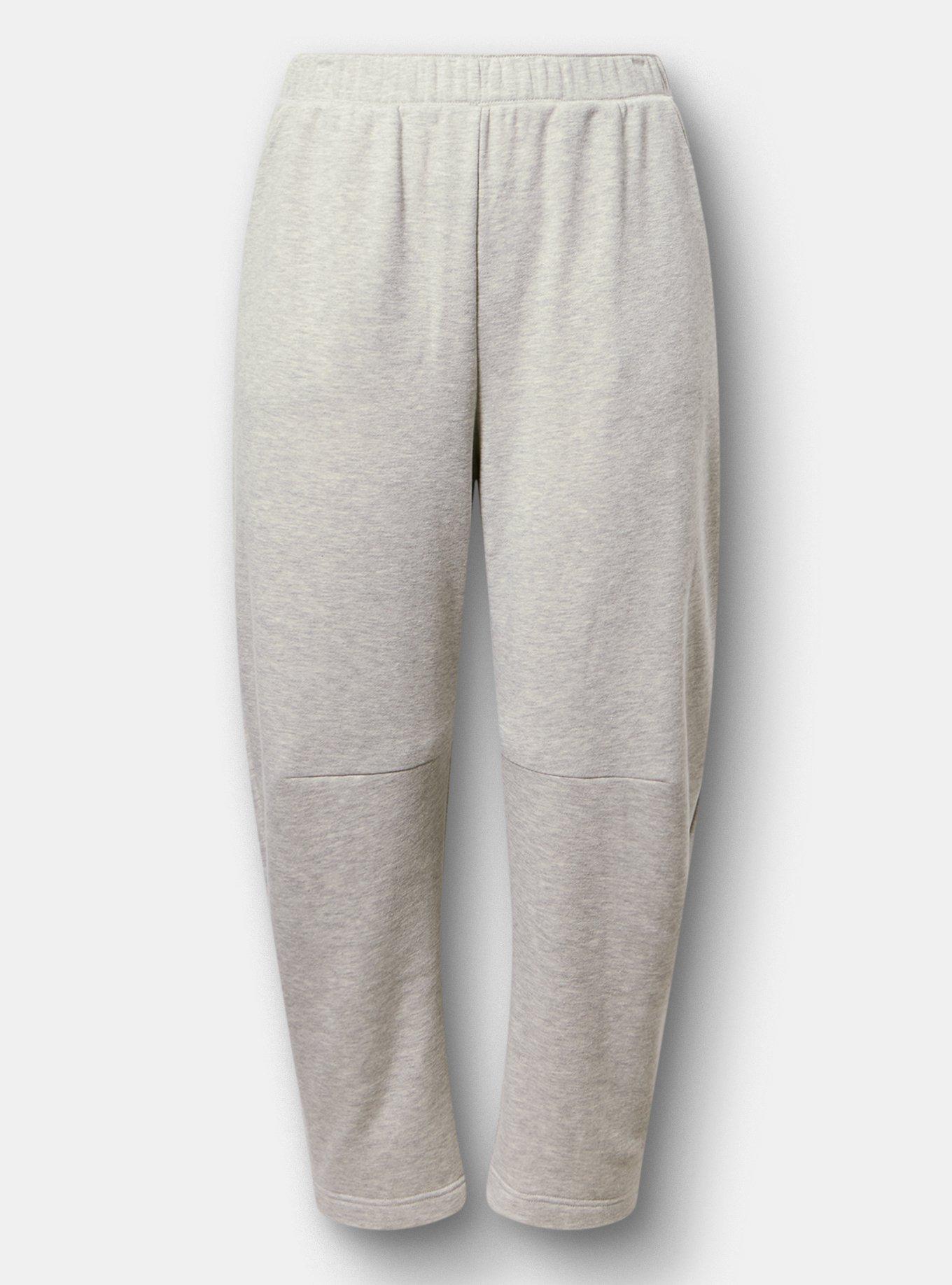 French Terry Pull-On Barrel Sweatpant, LIGHT HEATHER GRAY, hi-res