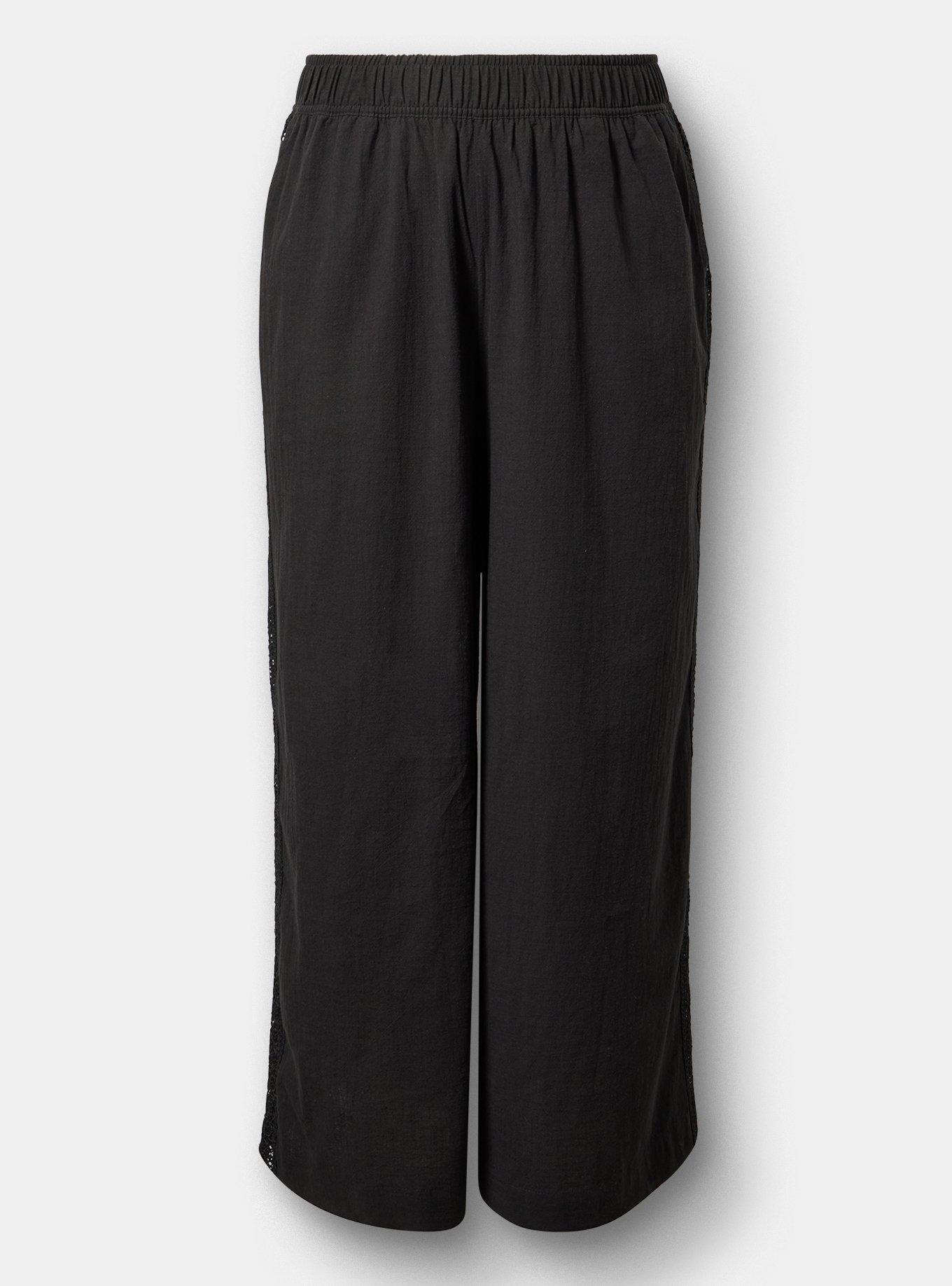 Pull-On Wide-Leg High-Rise Pant, DEEP BLACK, hi-res